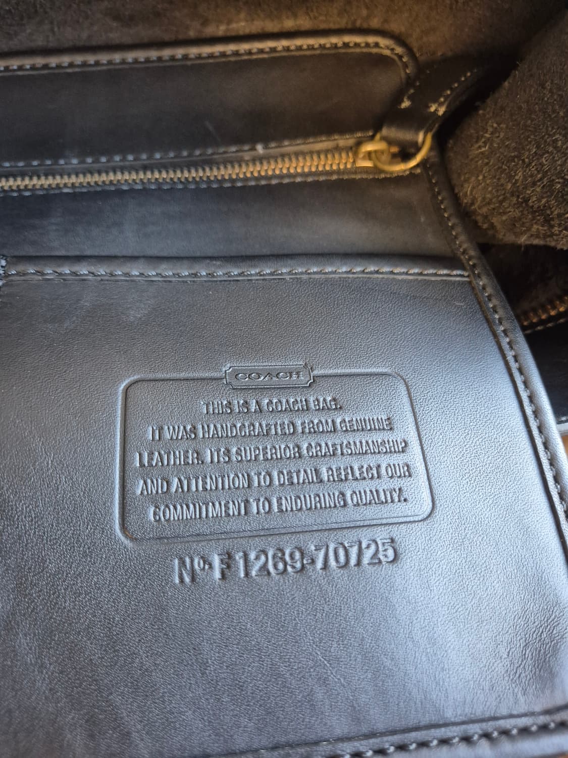 Coach 올드 코치 글러브탠드 레더 블랙 빅 토트백 상품이미지6