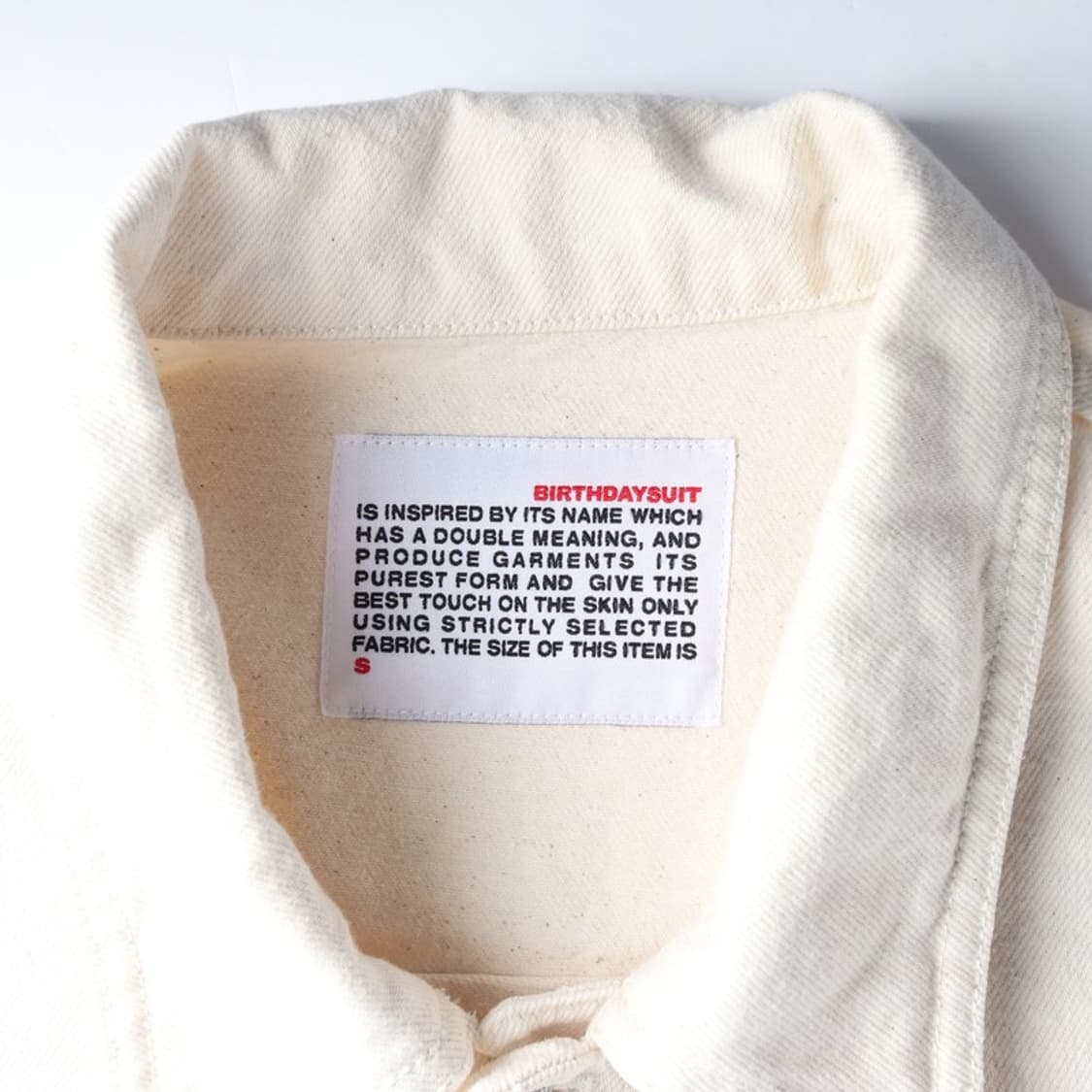 벌스데이수트 아이보리 데님 트러커 자켓 S 상품이미지5