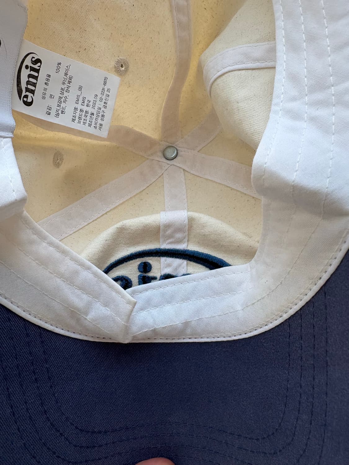 이미스 뉴 로고 볼캡 이미스 네이비 상품이미지3