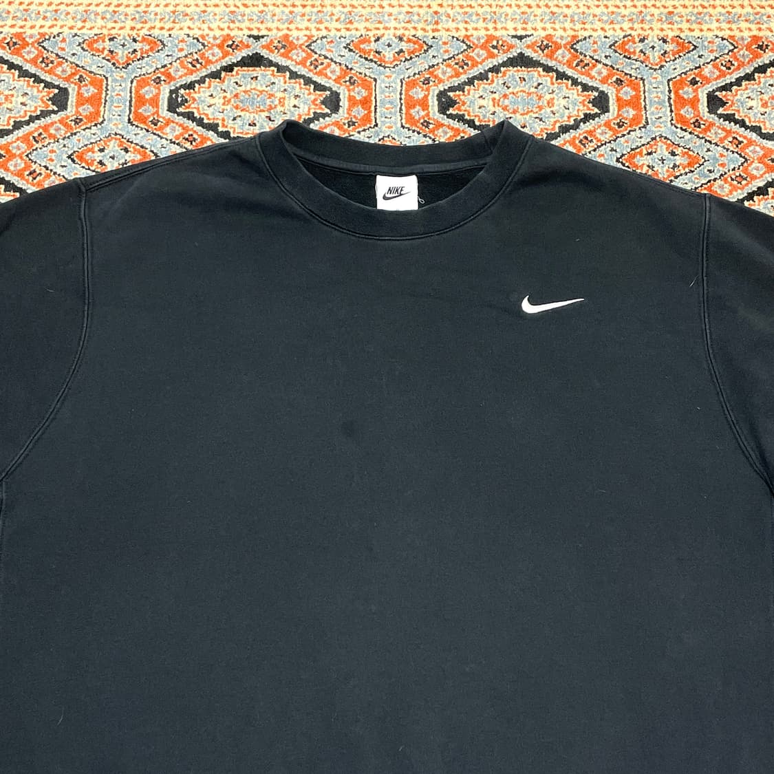 나이키 스우시로고 블랙 기모 맨투맨 남성XL 상품이미지2
