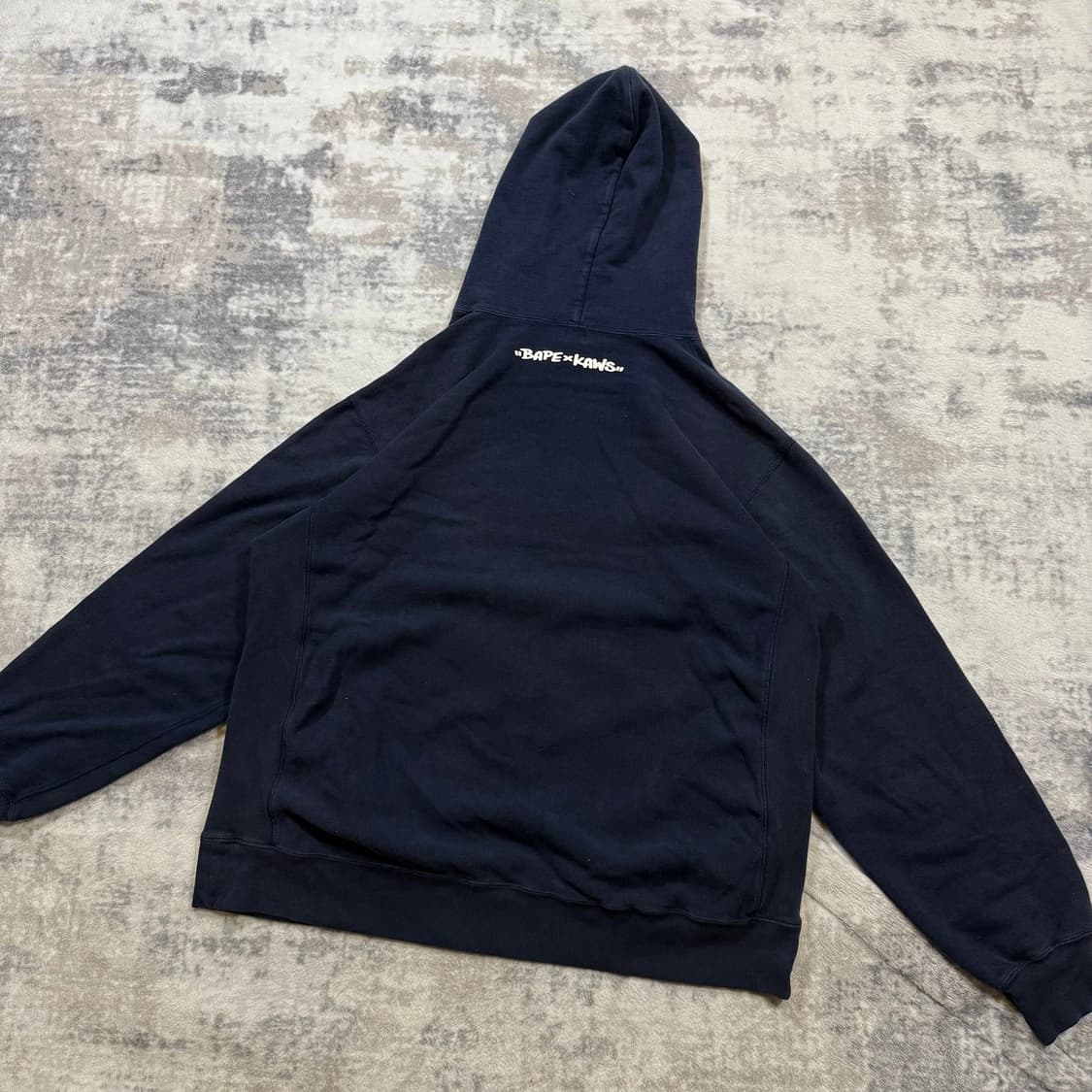 OG 베이프 x 카우스 베이비 마일로 후드티 네이비 상품이미지4