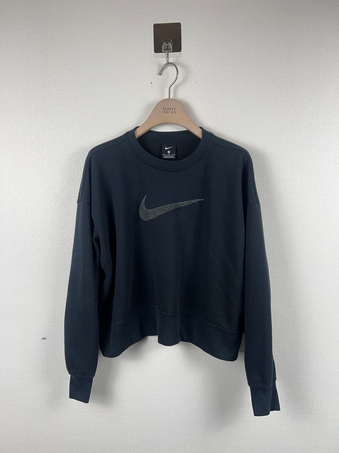 나이키 여성 드라이핏 GET FIT 스우시 크루 맨투맨 M 상품이미지2