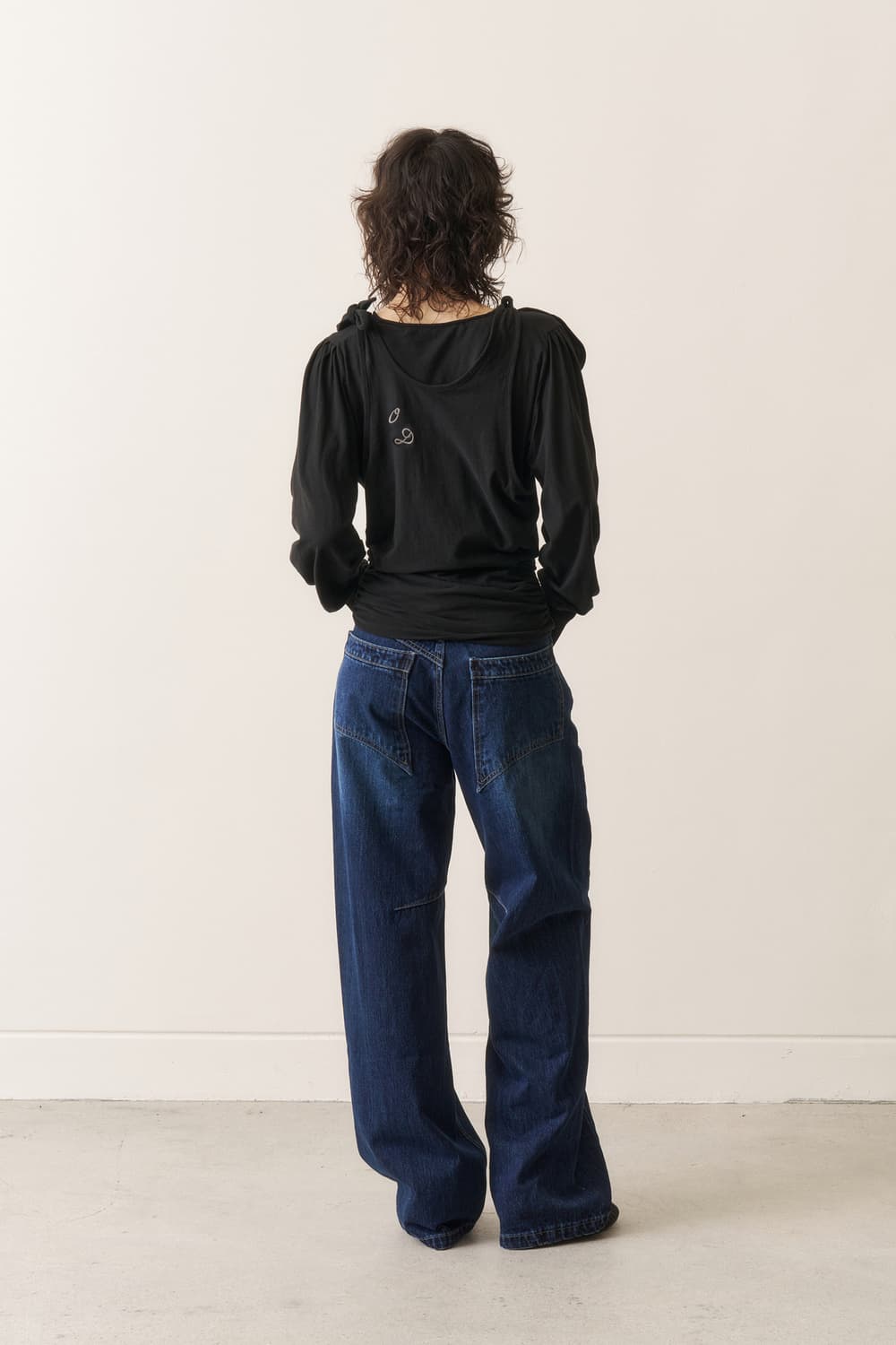 오들리워크샵 Wide Jeans Indigo 상품이미지8