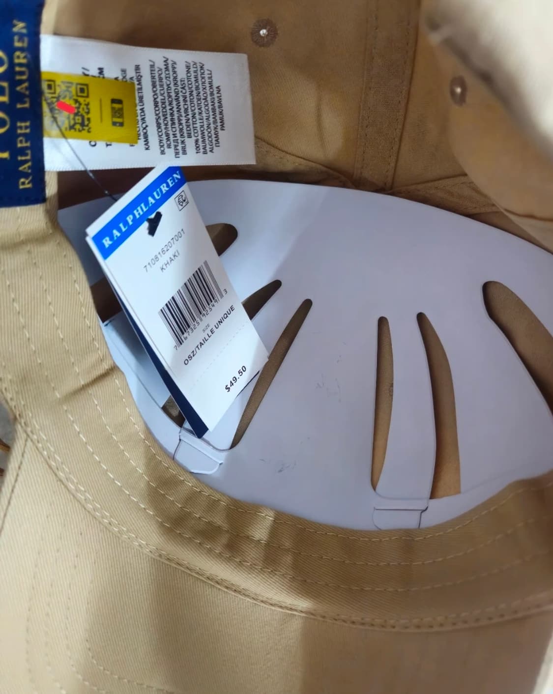 폴로모자 폴로볼캡 새상품(베이지.블랙) 상품이미지6