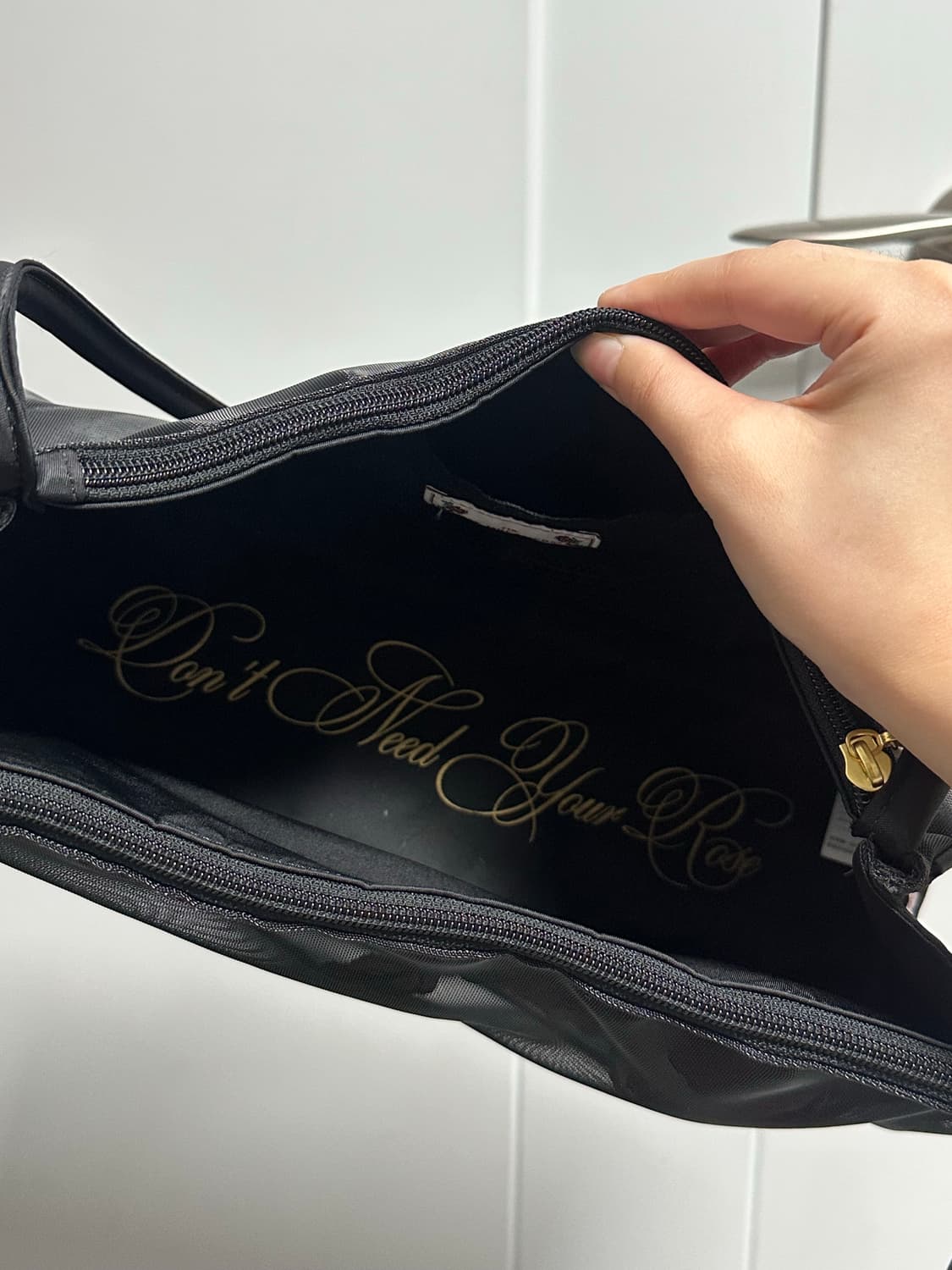 스컬프터 장미 메쉬 킵세이크 백 블랙 상품이미지6