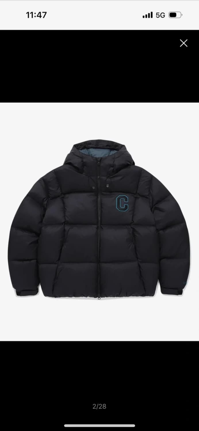 커버낫 RDS 컬리지 볼륨 후디 다운 상품이미지1