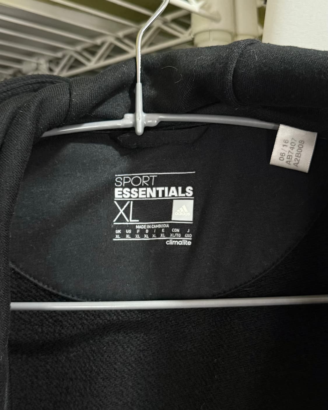 아디다스 블랙 오버핏 후드 집업 상품이미지7