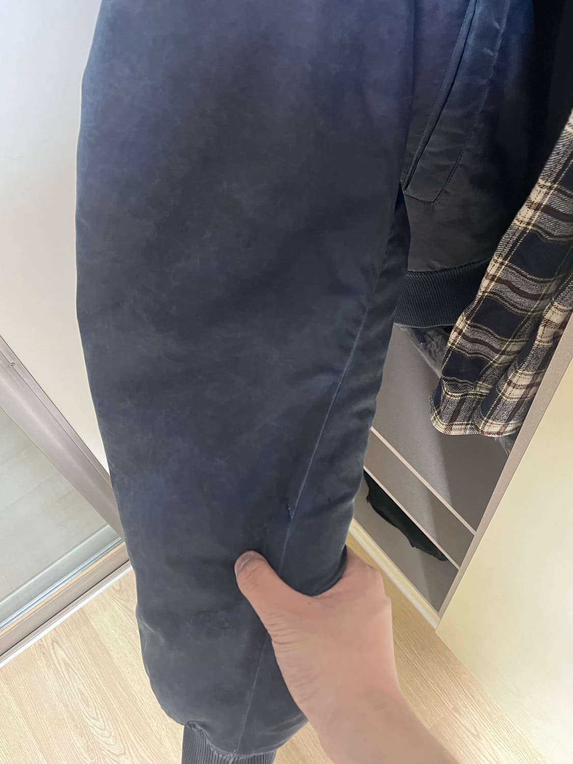 스투시 다이드 나일론 봄버 네이비 상품이미지3