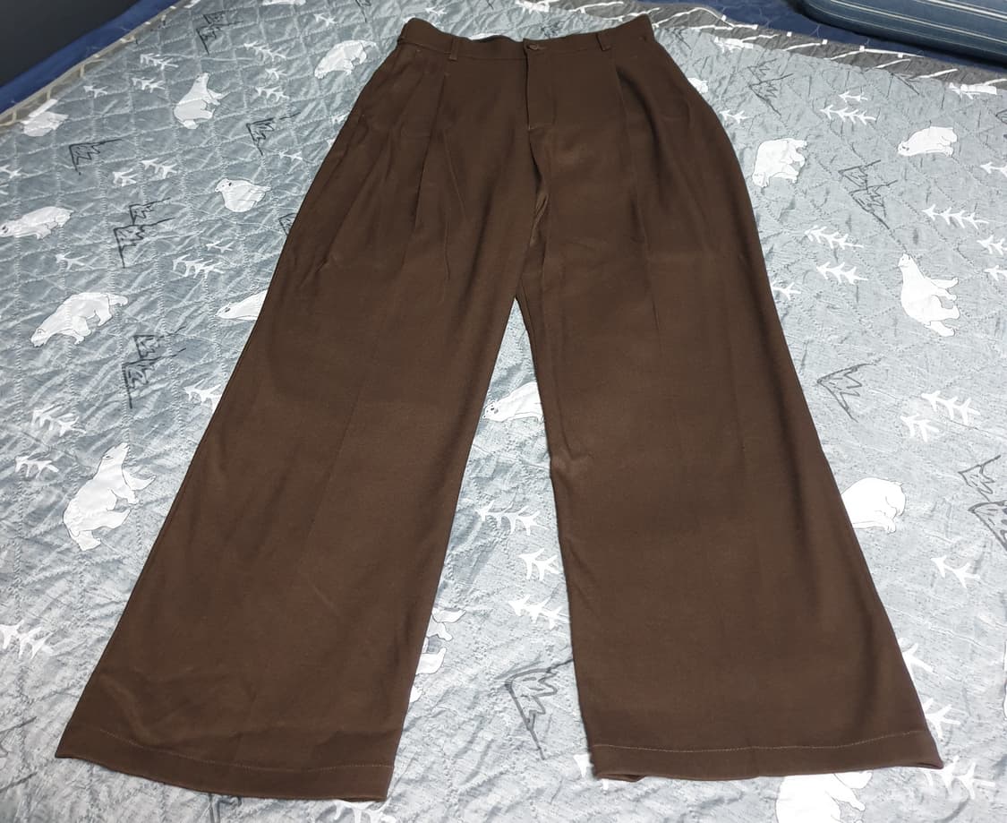 세븐셀라 투턱 사이드 어드저스터 슬랙스 브라운 (S) 상품이미지1