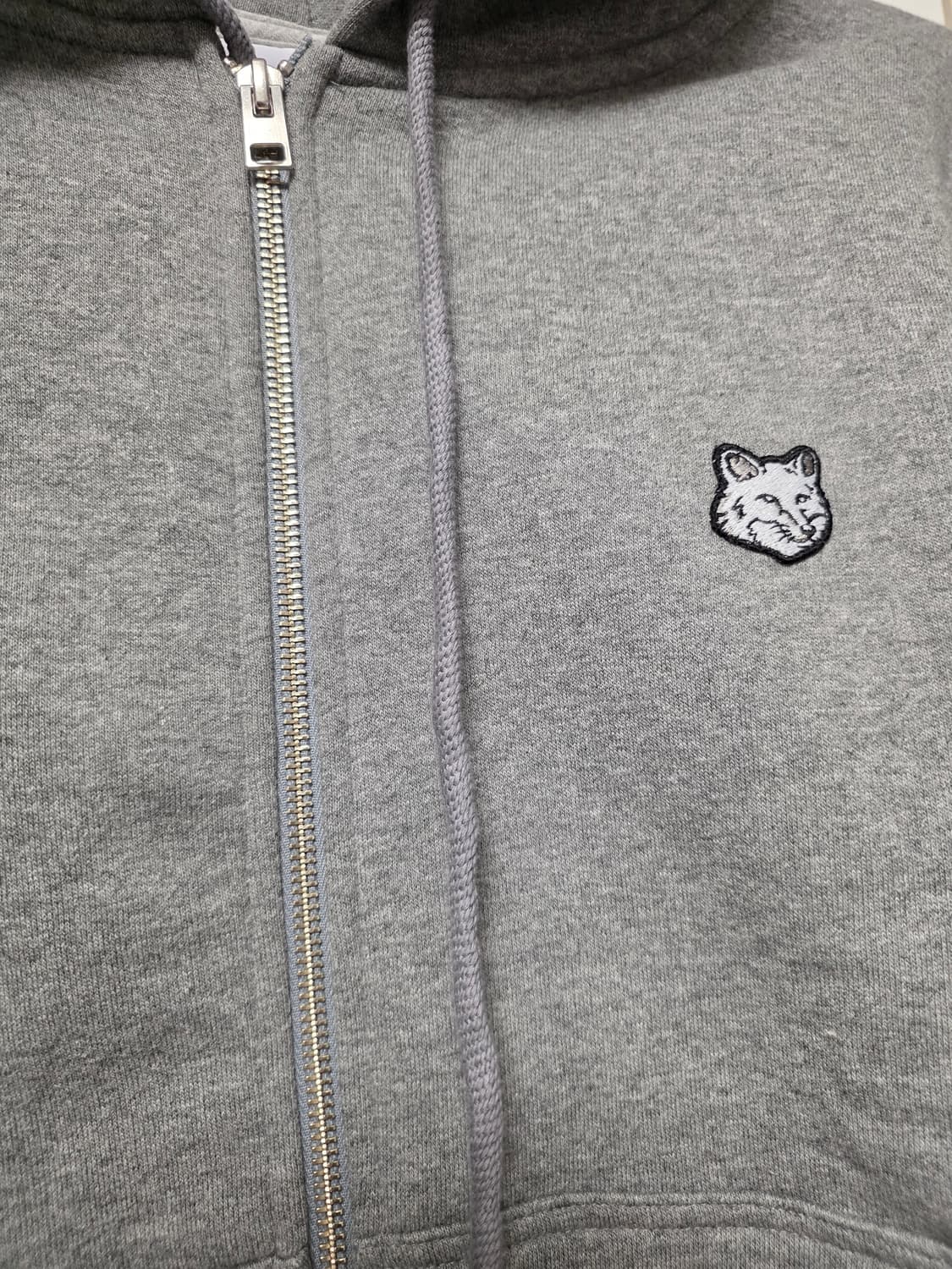 메종키츠네 폭스 헤드 후드집업 그레이 상품이미지2