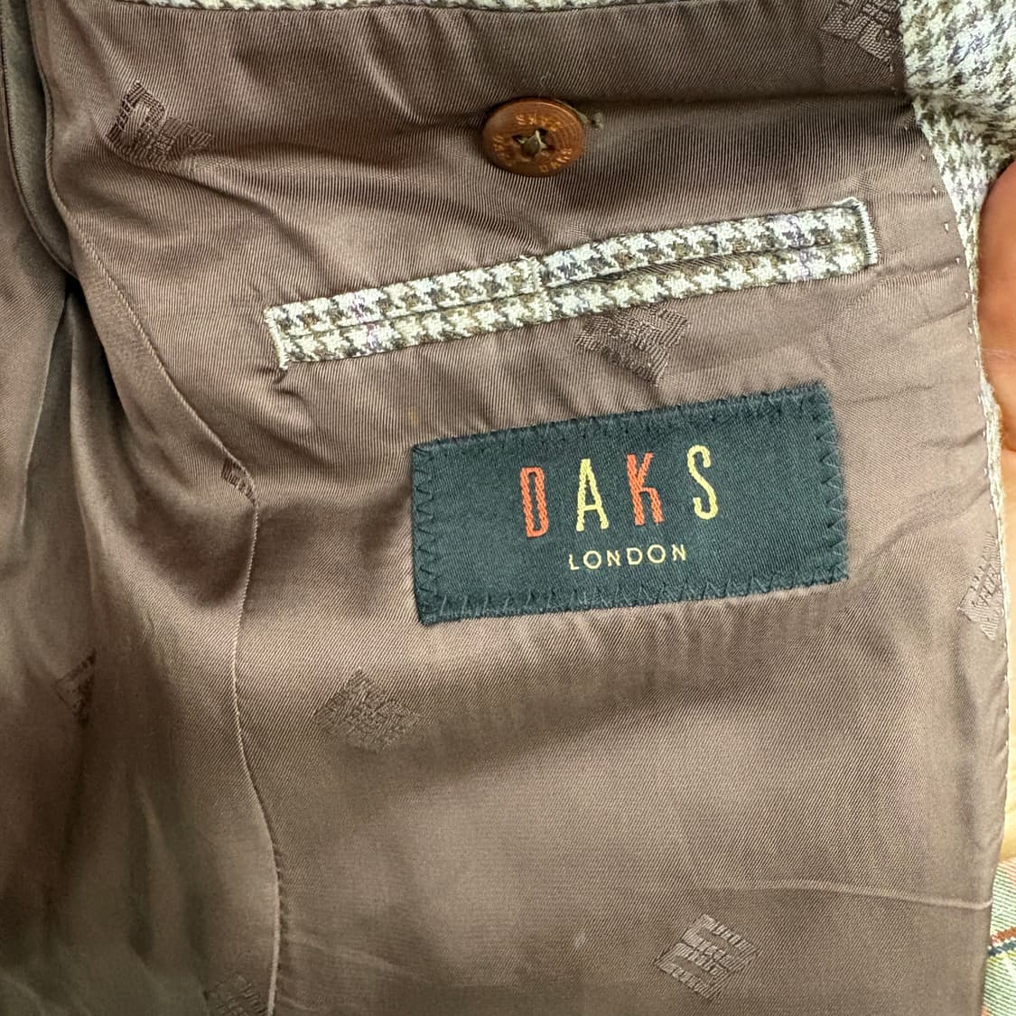 닥스 깅엄체크 자켓 브라운 여/M 상품이미지8