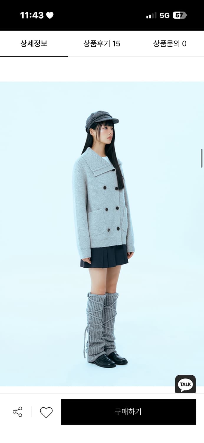 미쏘 플리츠 미니 스커트 새 제품 상품이미지3