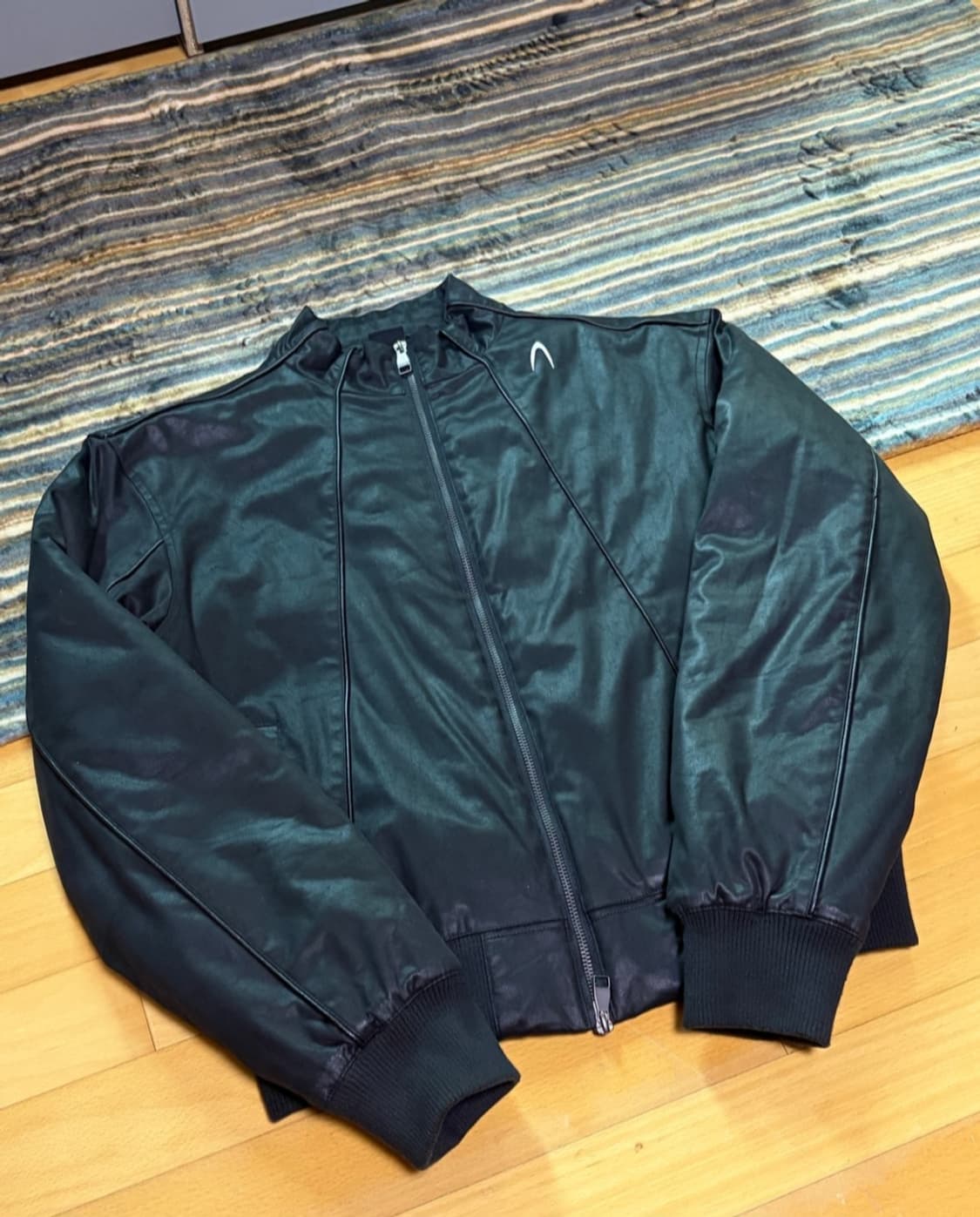 아캄 파이핑 레더 자켓 [2] 상품이미지1