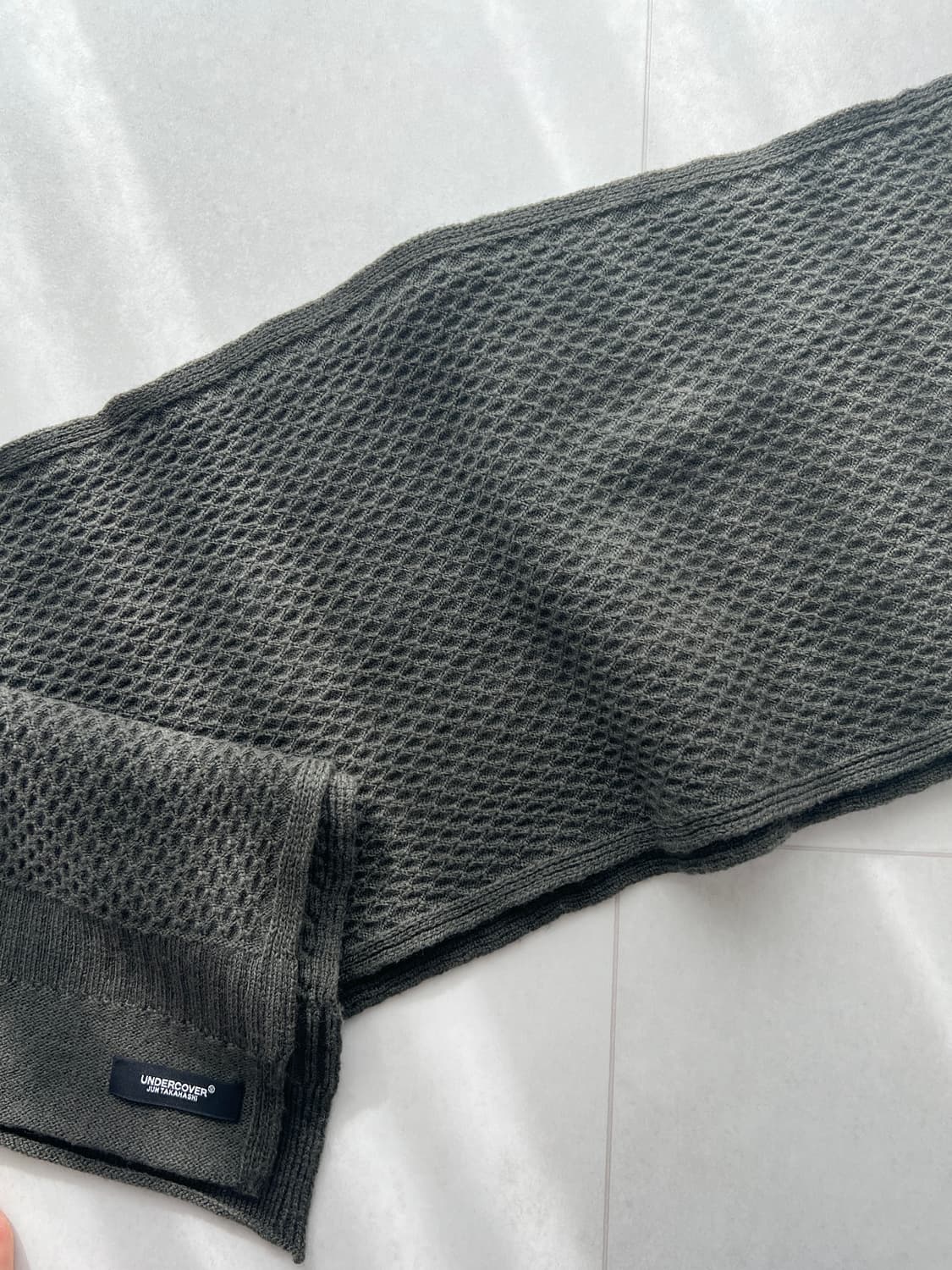 언더커버 카키 니트 머플러 상품이미지3