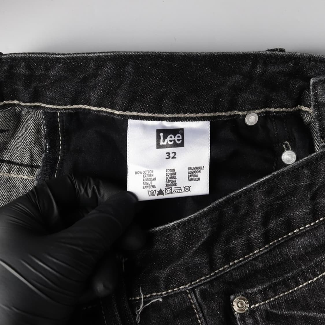 Lee 흑청 워싱 데님 팬츠 32 상품이미지7