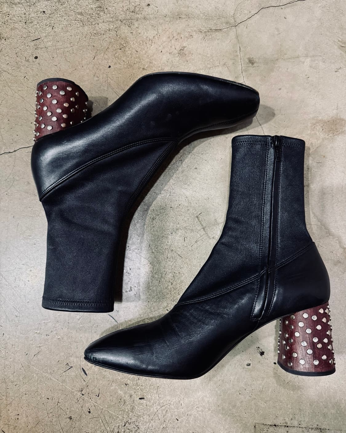 헬무트랭 스퀘어 토 레더부츠 상품이미지10