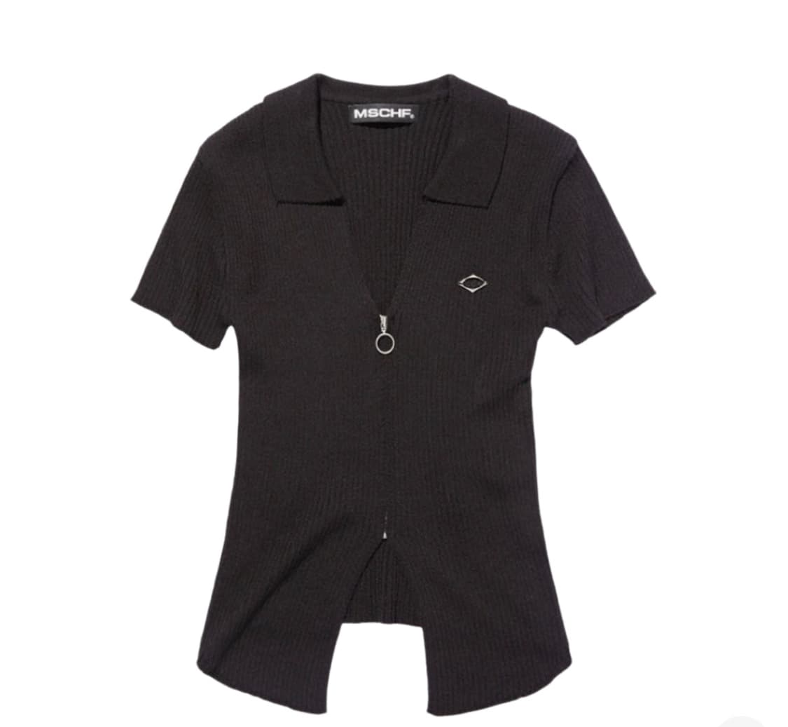 미스치프 니티드 투톤 숏슬리브 S 상품이미지1