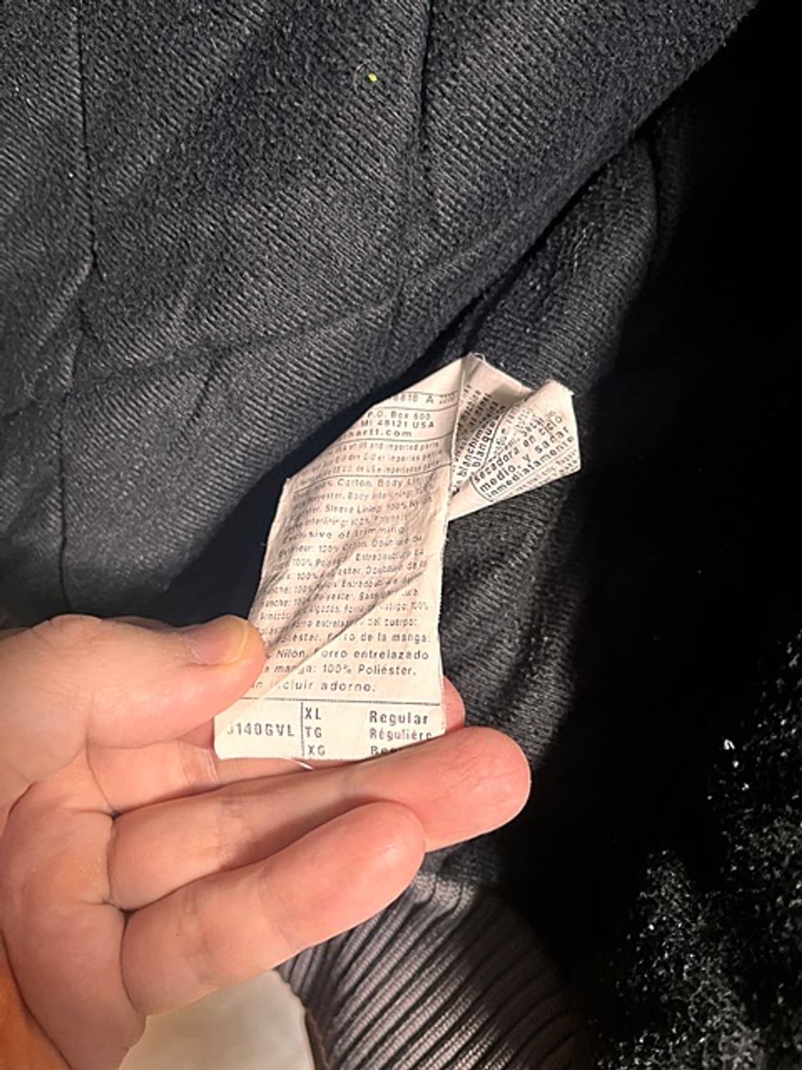 made in usa 칼하트 후드자켓 j140gvl xl helmet패치 상품이미지6