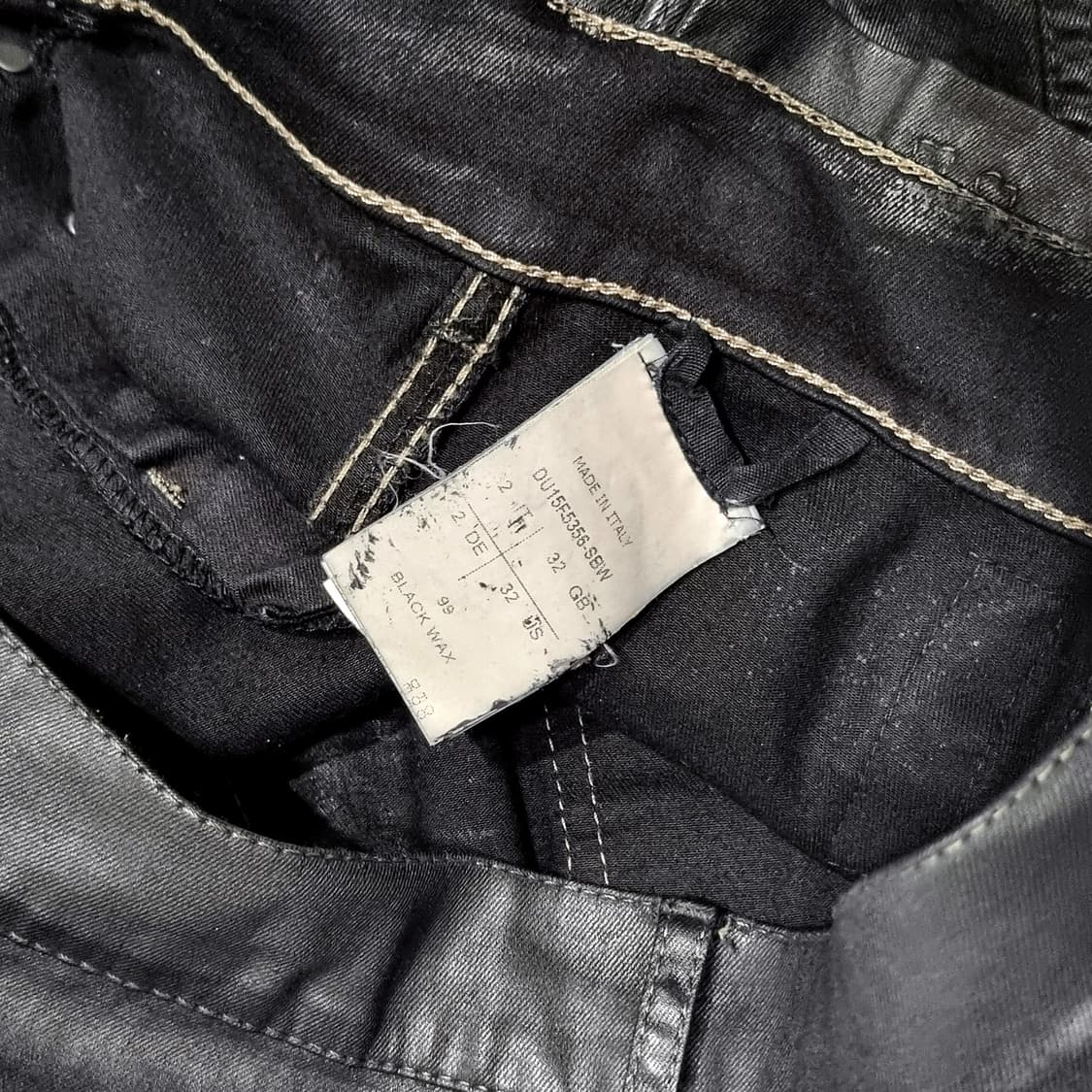 릭오웬스 - 13FW PLINTH 멤피스 코팅진 15F - 블랙 - 32 상품이미지6