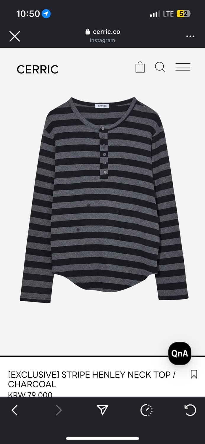 세릭cerric stripe henley top(exclusive) 상품이미지9