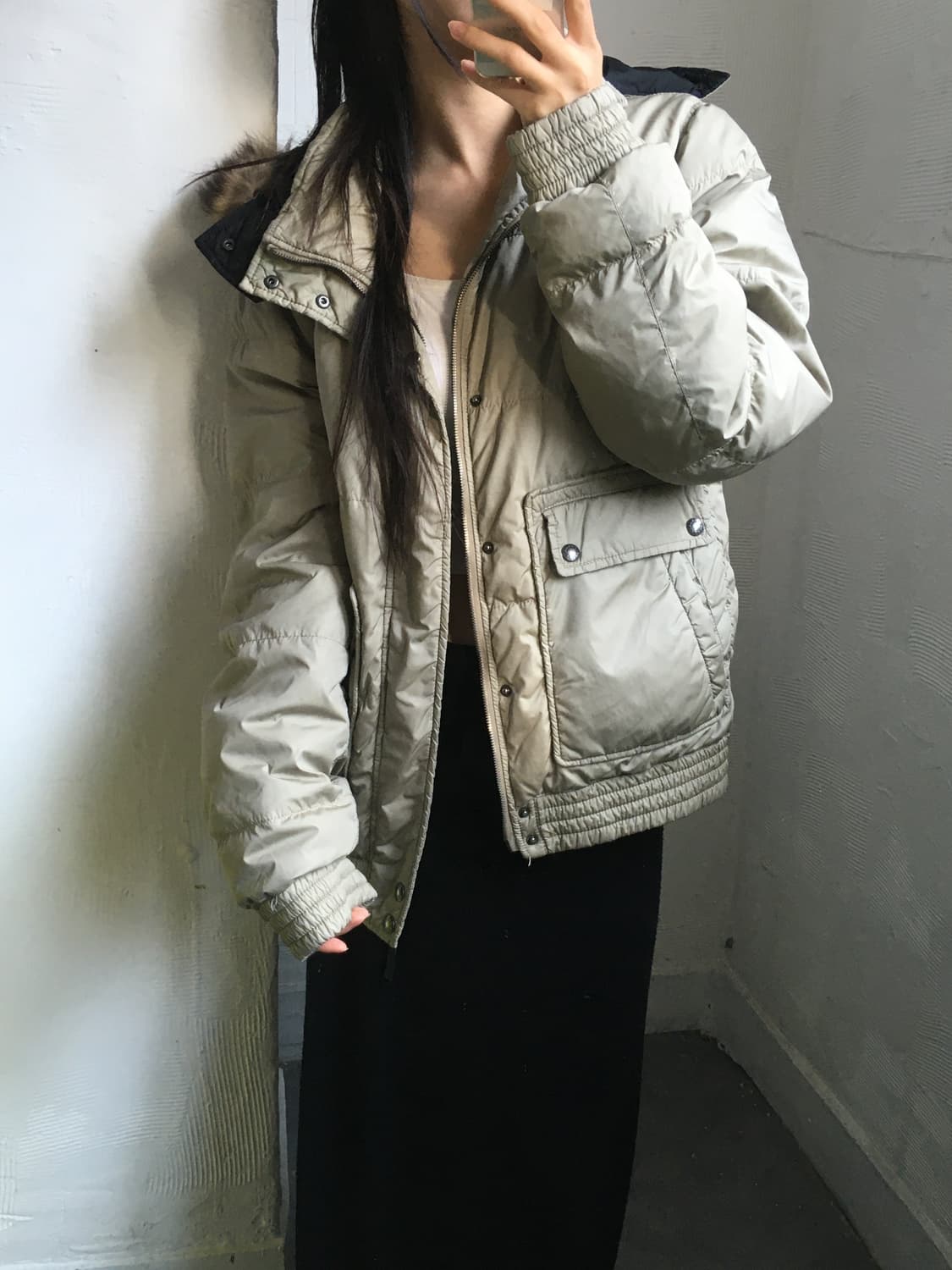 Prada 프라다 베이지 패딩 자켓 상품이미지1