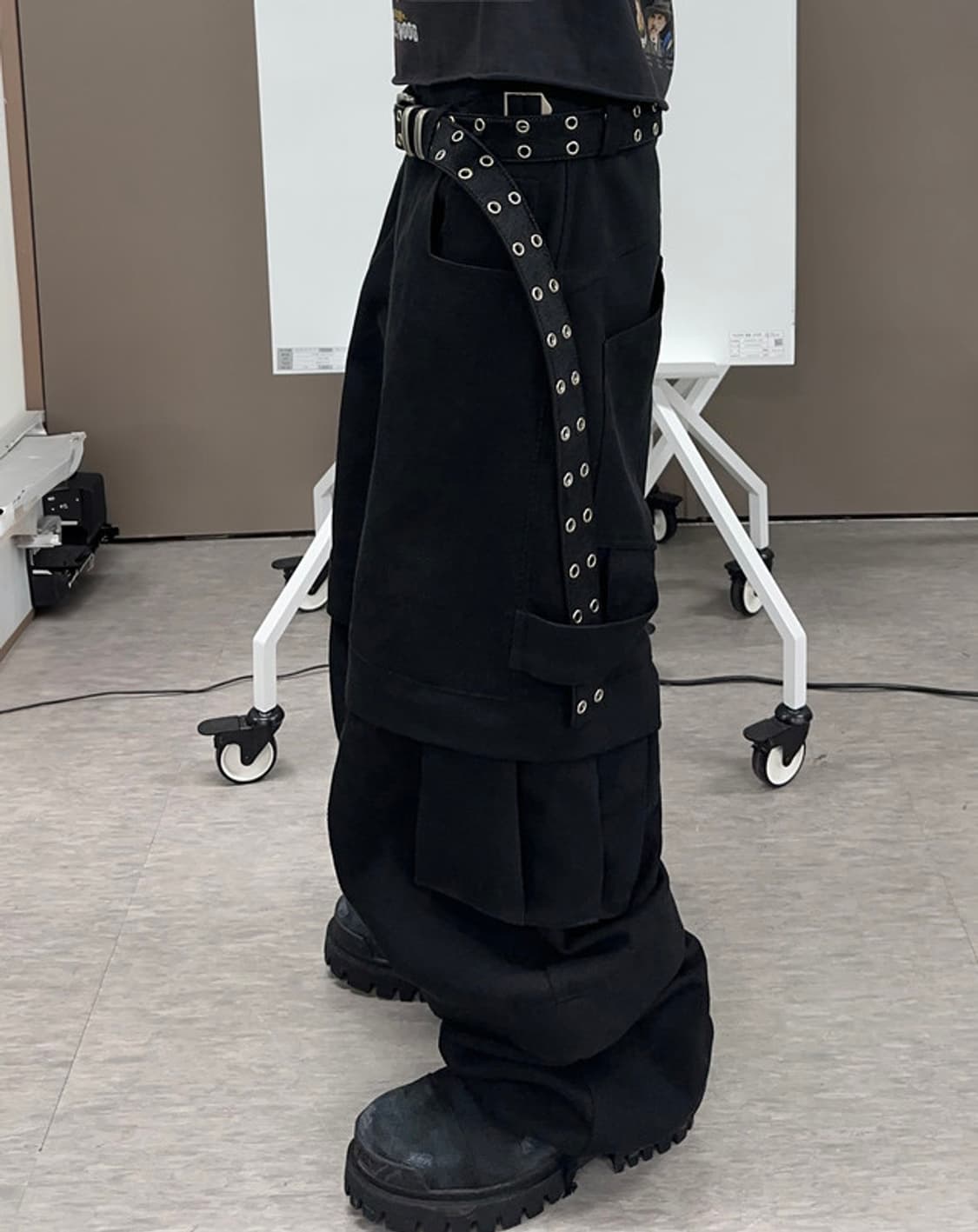 [3] 카미엔 타이탄 배기 팬츠 블랙 새상품 상품이미지1