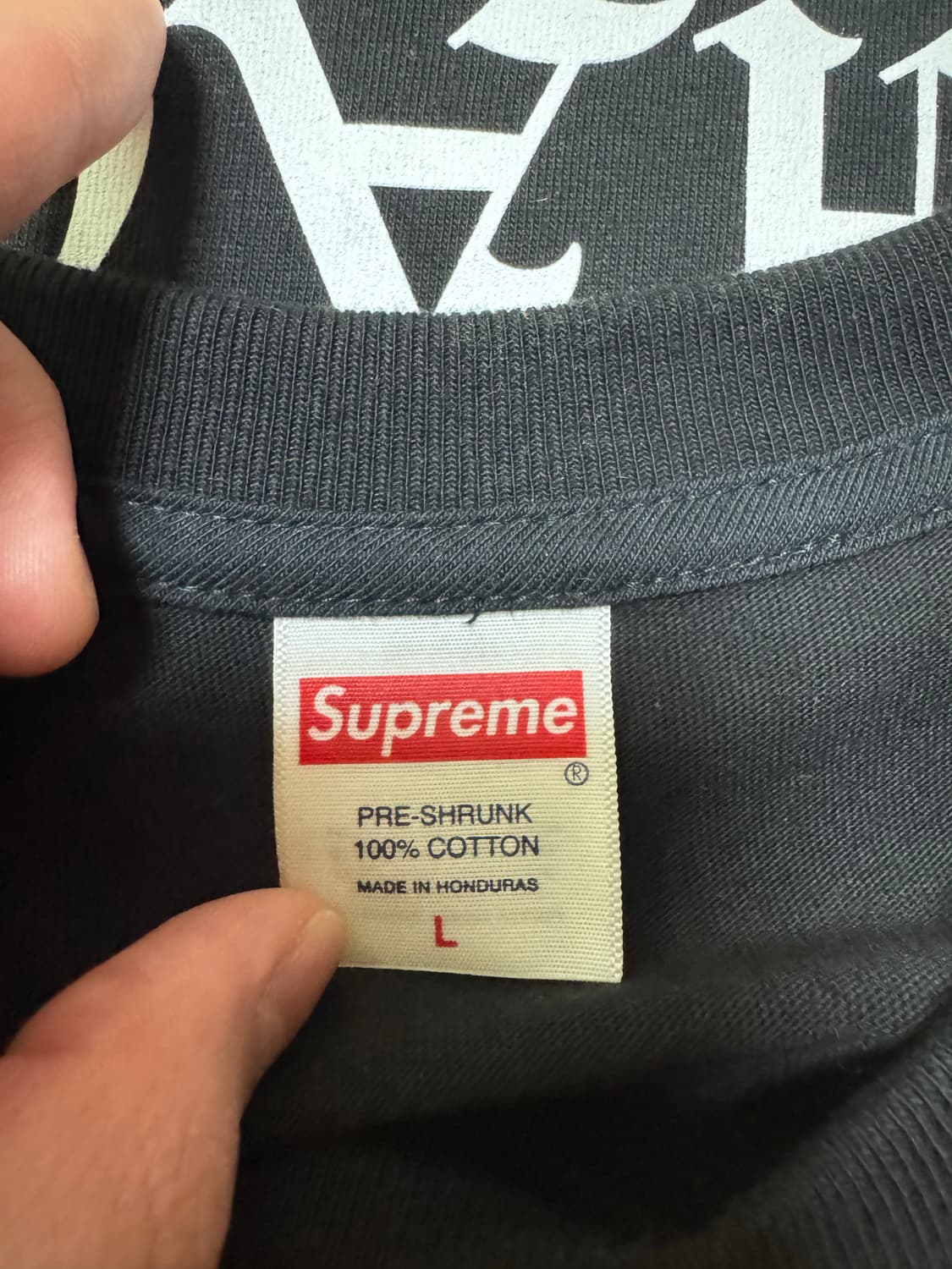 슈프림 더 엑소시스트 마더 롱슬리브 티셔츠 블랙 - 25FW 상품이미지5