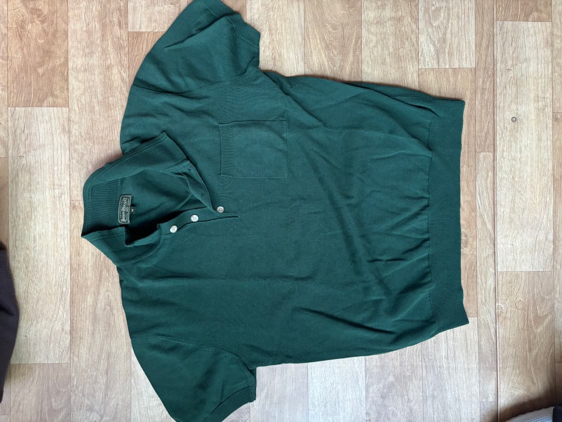 부기홀리데이 반팔 니트 (Deep Green) 상품이미지1