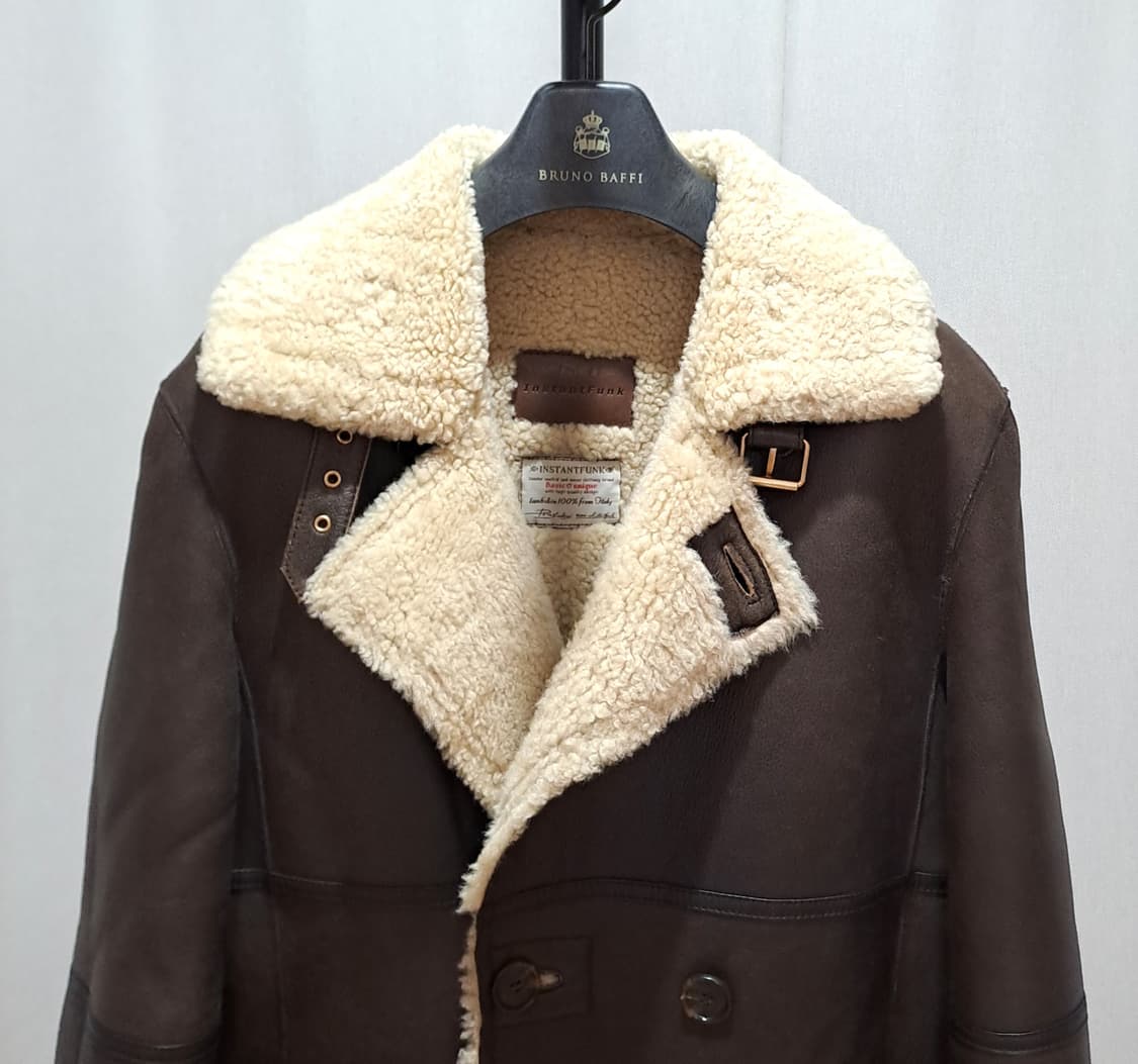 (택포) 인스턴트펑크 양가죽 양털 더블 롱무스탕 1 A993 상품이미지4