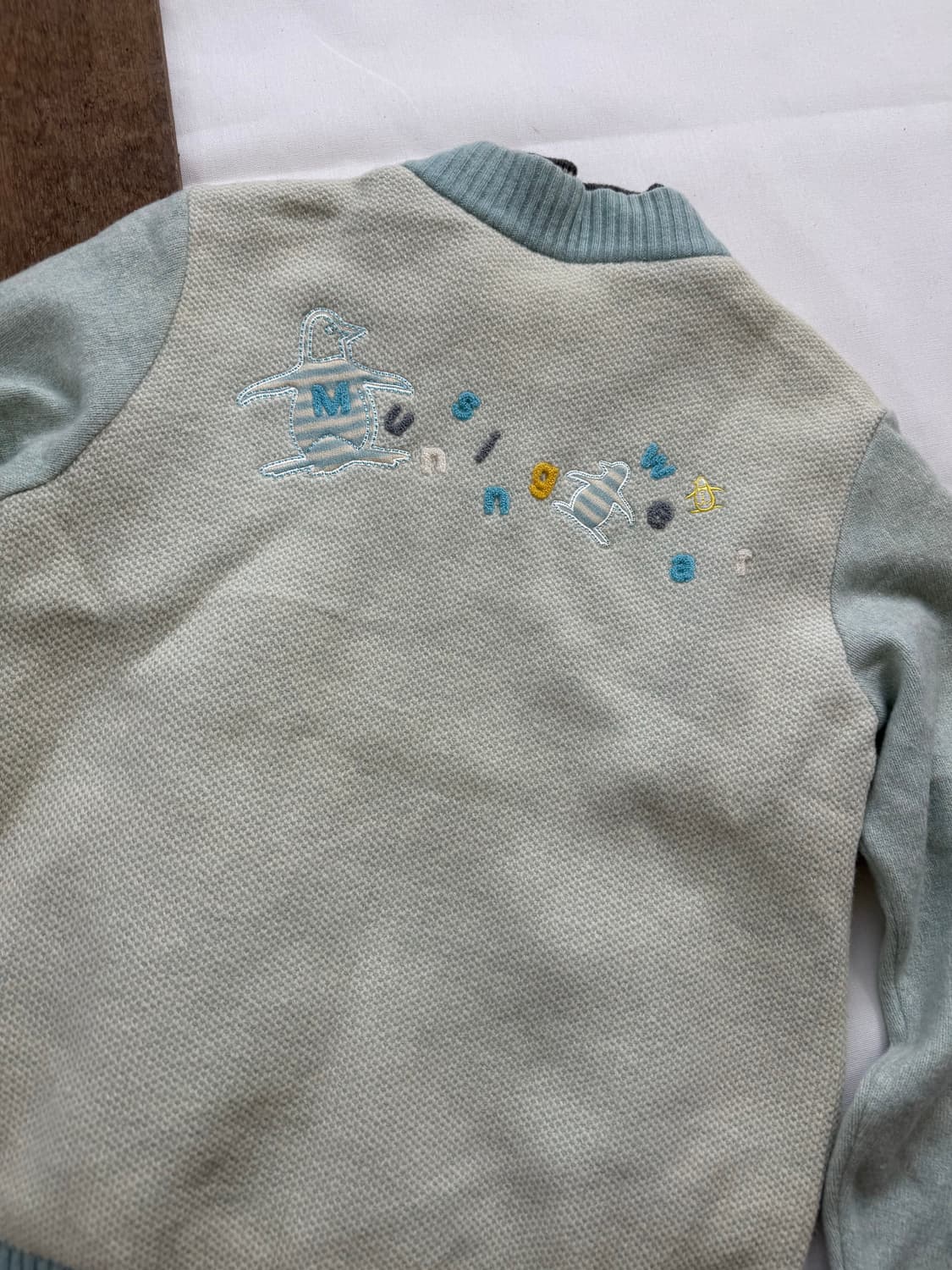 munsingwear 먼싱웨어 자수 니트 집업 상품이미지5