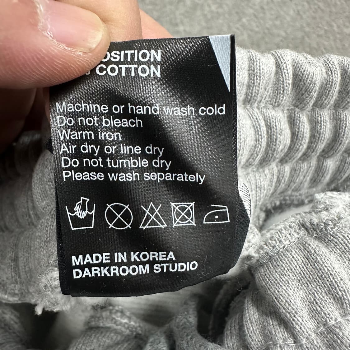 다크룸 코튼 조거팬츠 상품이미지4