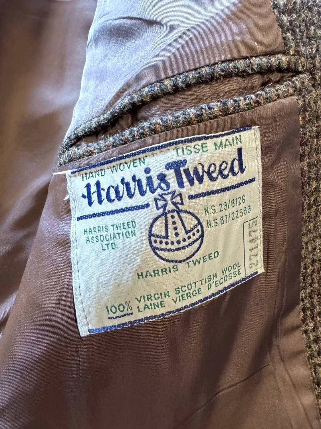 Harris Tweed wool blazer 상품이미지4