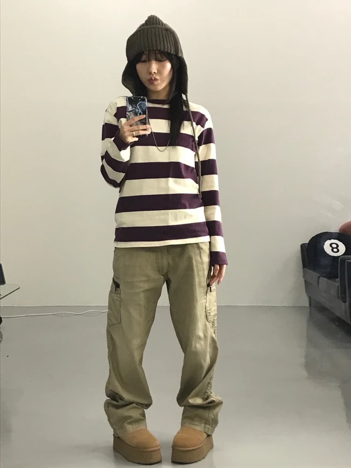 유니클로 스트라이프 롱슬리브 상품이미지2