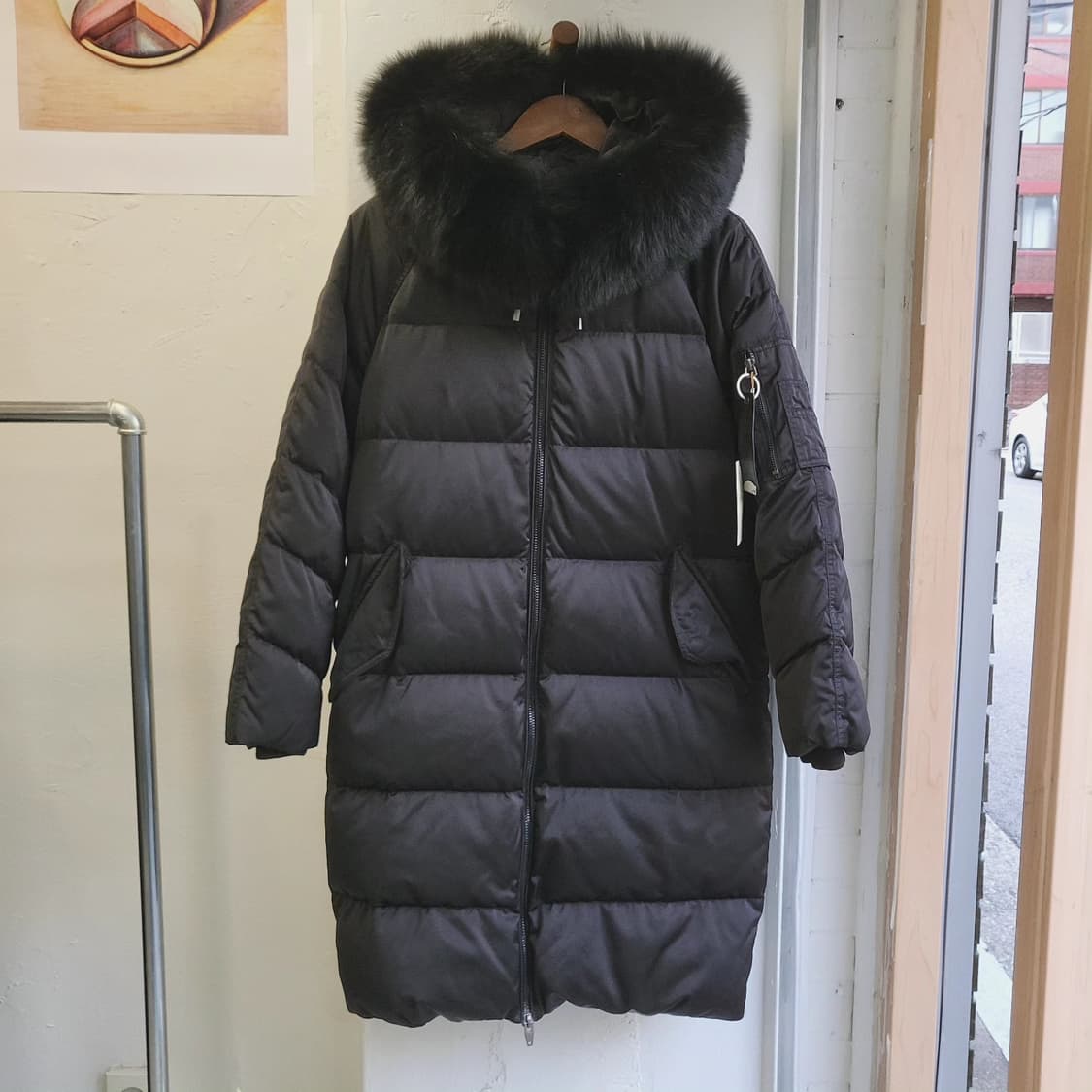 Vov 덕다운 블랙 롱패딩 상품이미지3