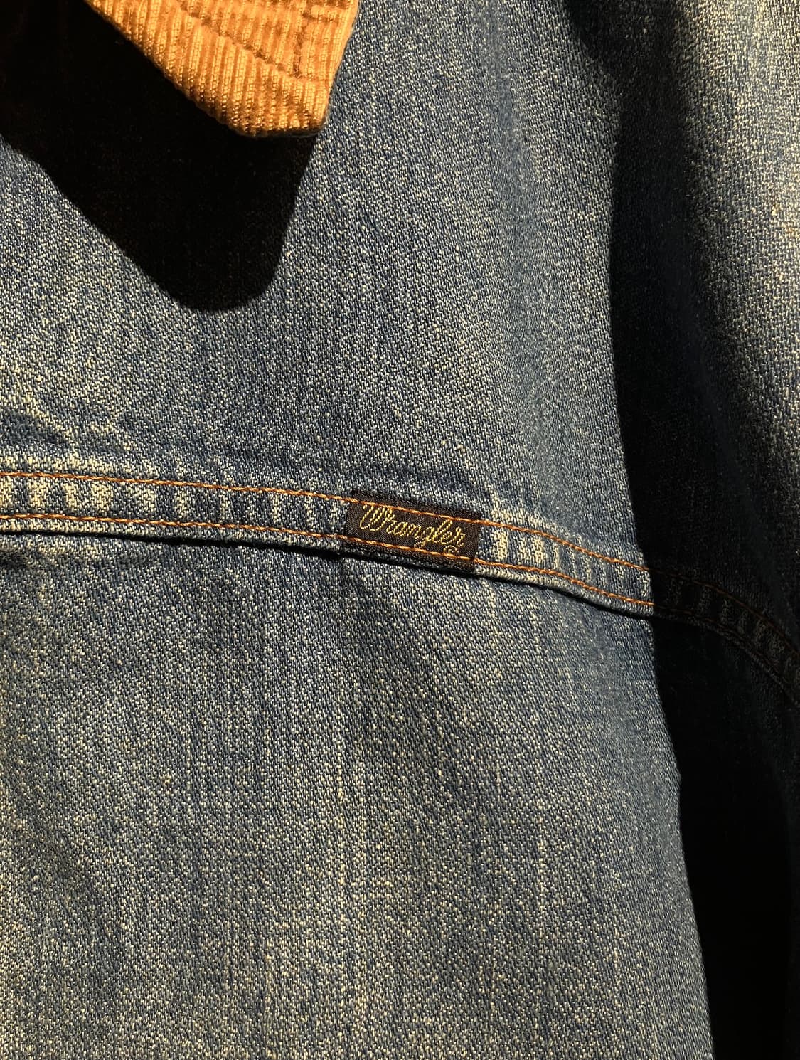 70s USA 빈티지 랭글러 데님 셰르파 자켓 상품이미지5