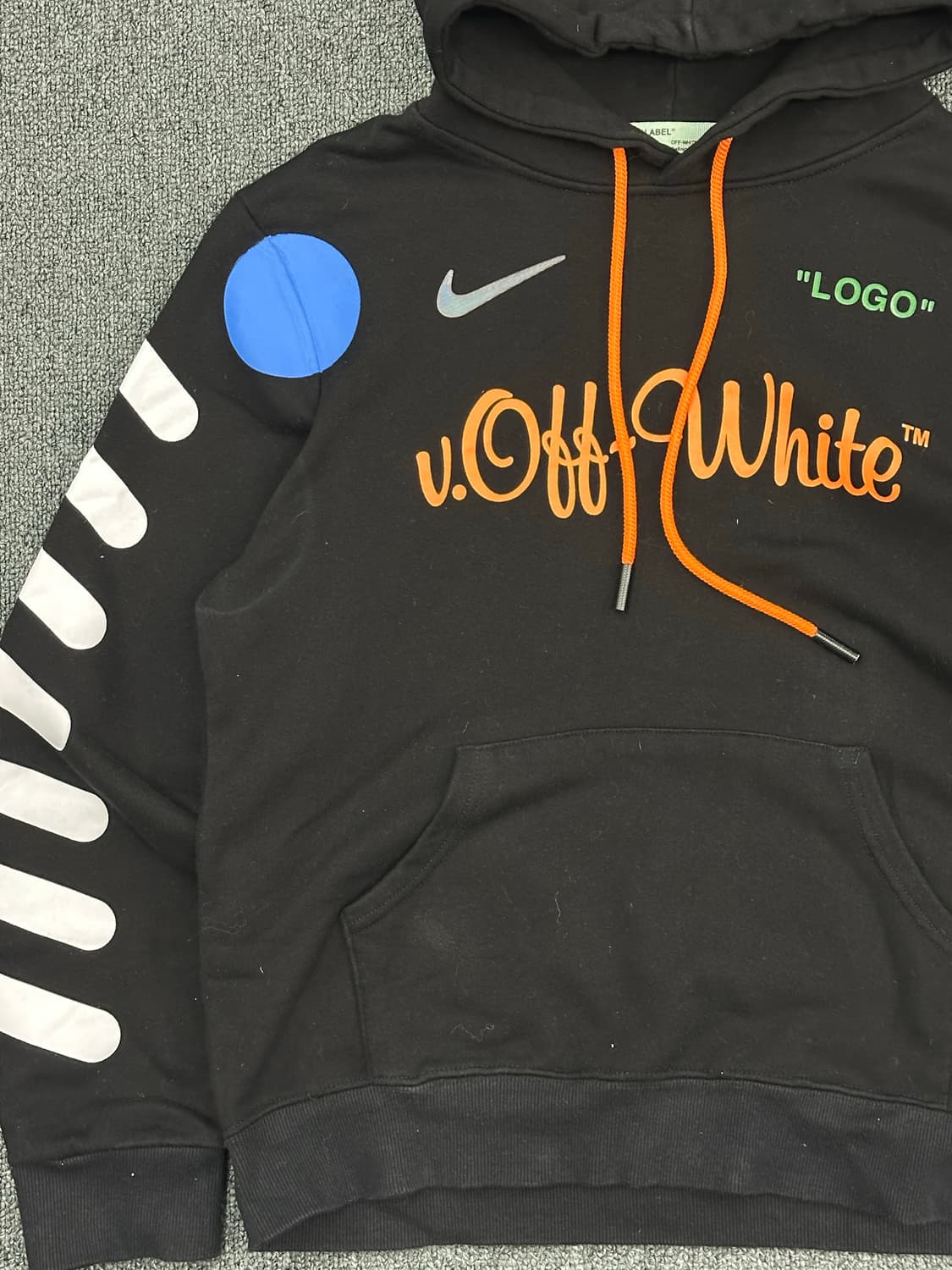 L)오프화이트x나이키 빈티지 풋볼 후디 상품이미지4