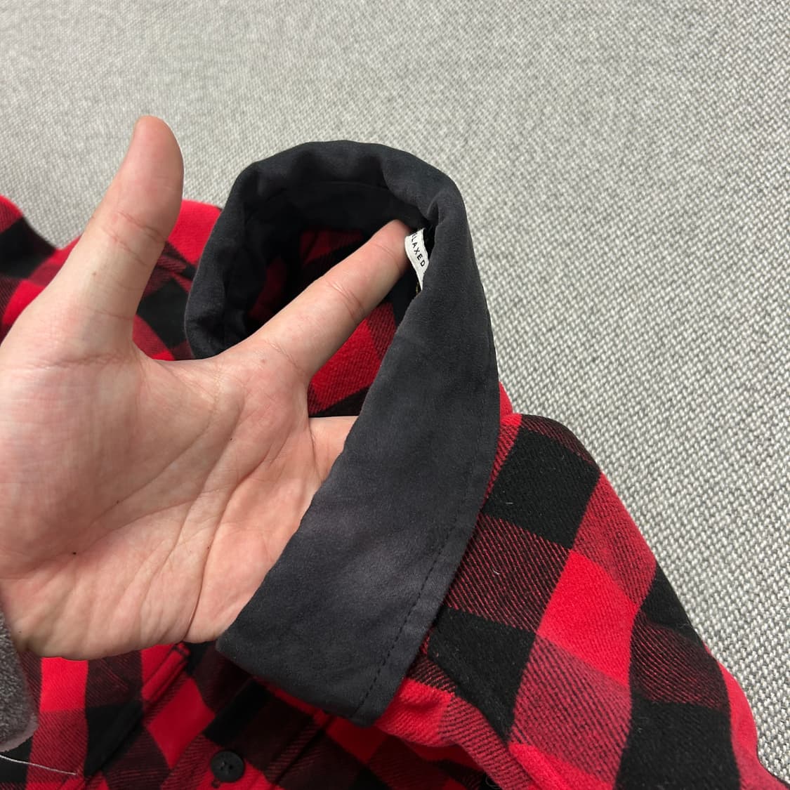 타미진스 빅플래그 릴렉스핏 체크셔츠(M) 상품이미지6