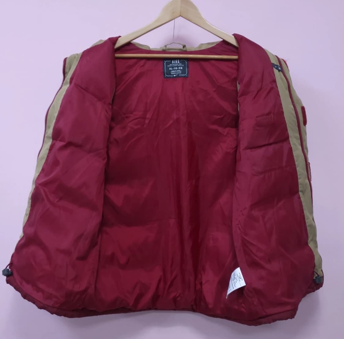 나이키 패딩 조끼 베이지/버건디 105 상품이미지4