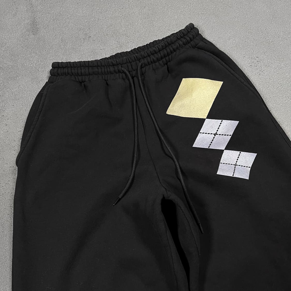 OPEN Yy 오픈와이와이 아가일 와이드 스웻 팬츠 상품이미지2