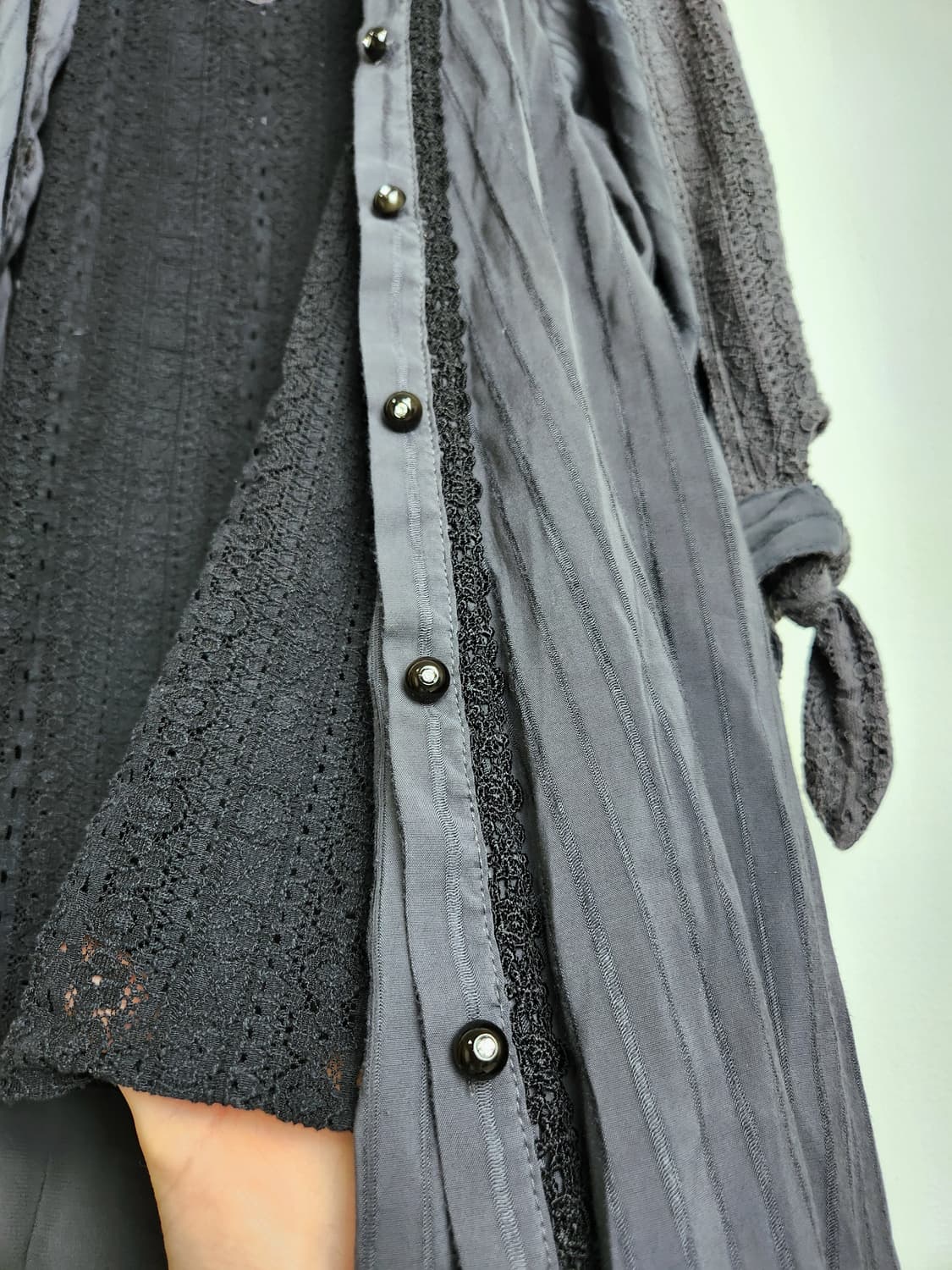 (AXES FEMME)레이어드 롱 블라우스 상품이미지6