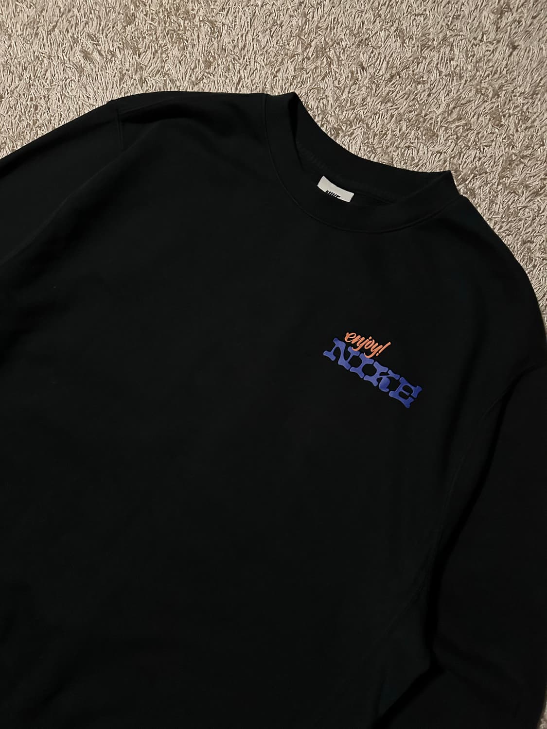 나이키 NIKE KR HR 백로고 맨투맨 블랙 M 상품이미지3