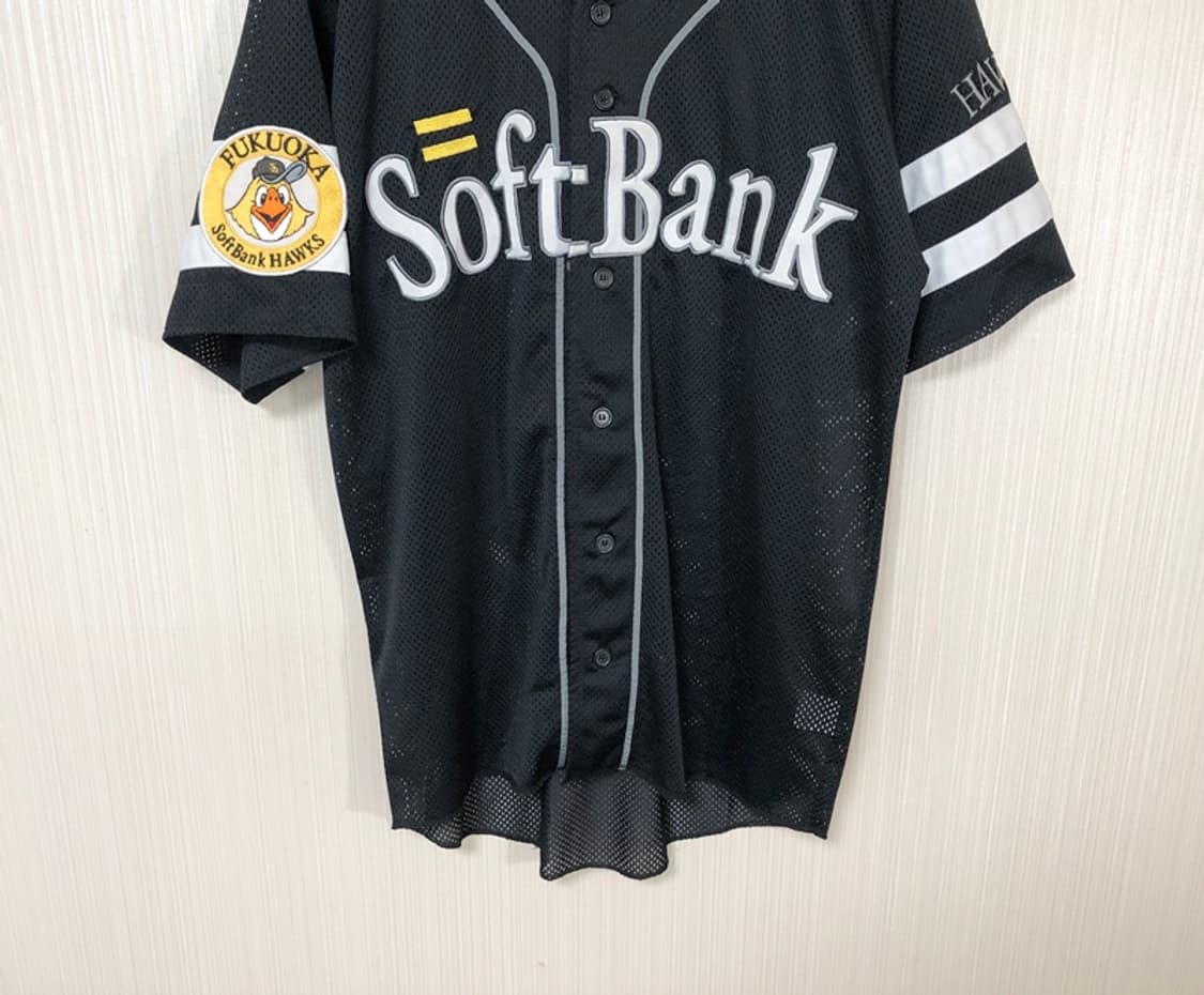 NPB 데상트 후쿠오카 소프트뱅크호크스 블랙유니폼/져지 L 상품이미지3
