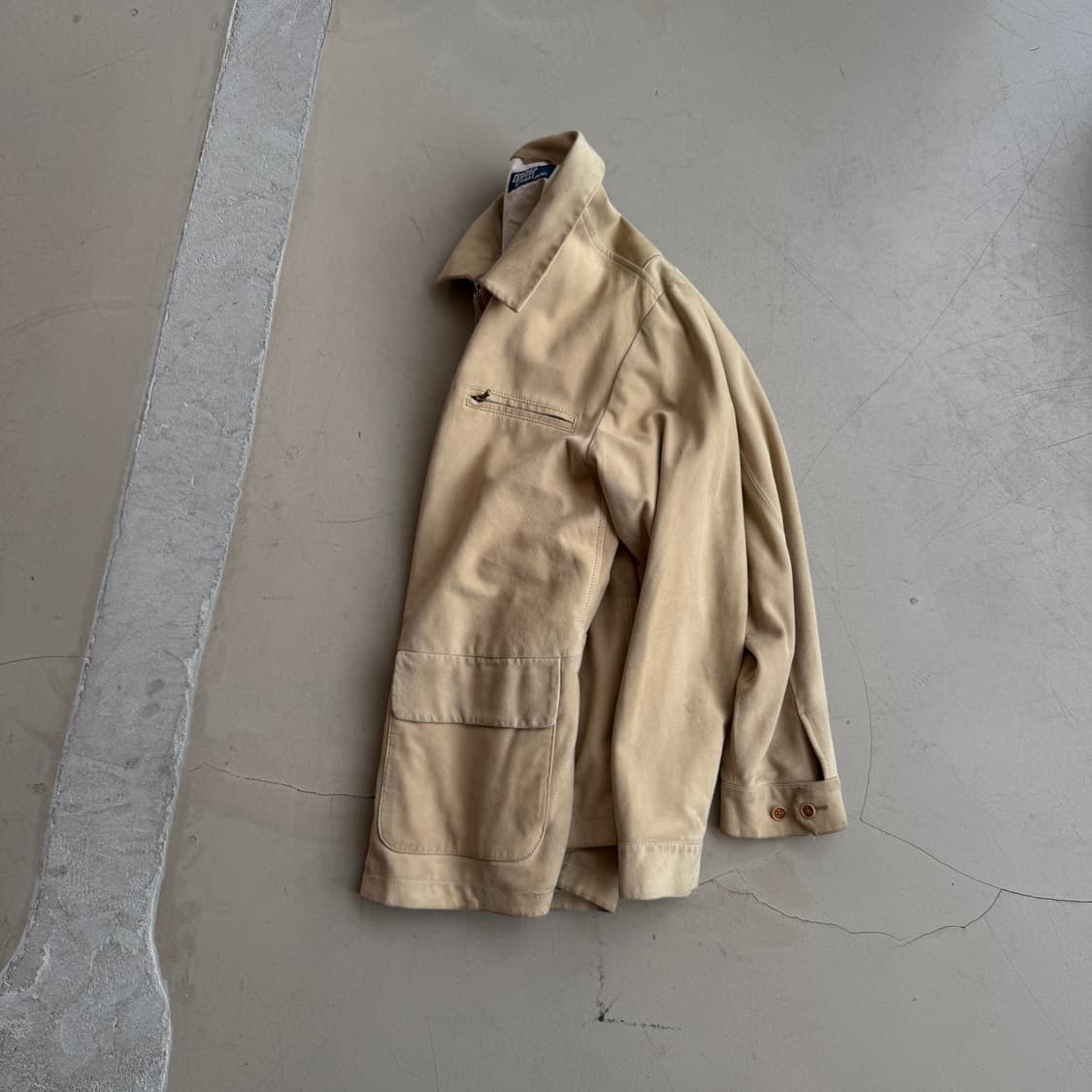 폴로 랄프로렌 고트스킨 스웨이드 자켓 상품이미지1