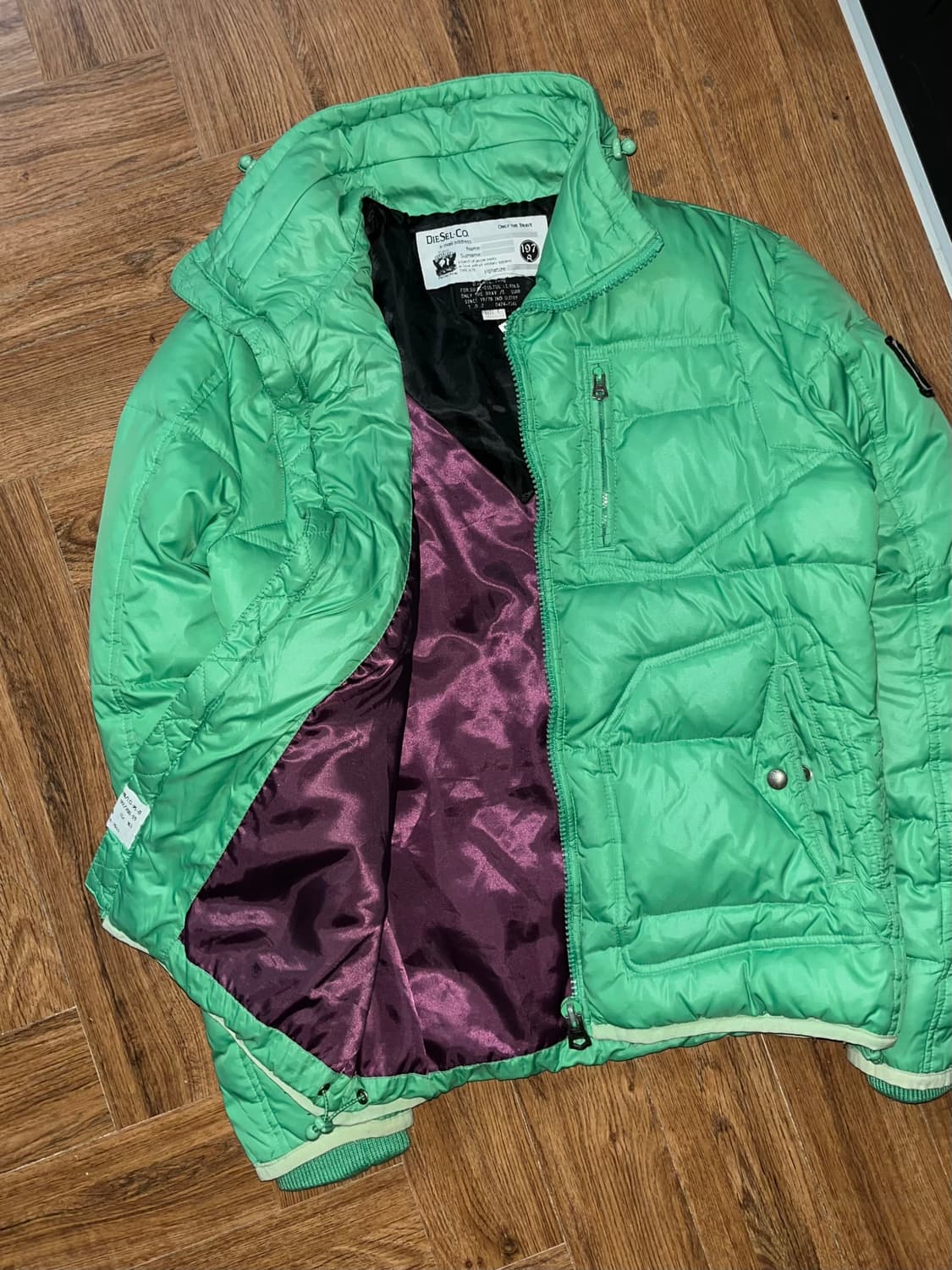 Diesel 디젤 민트 경량패딩 상품이미지1