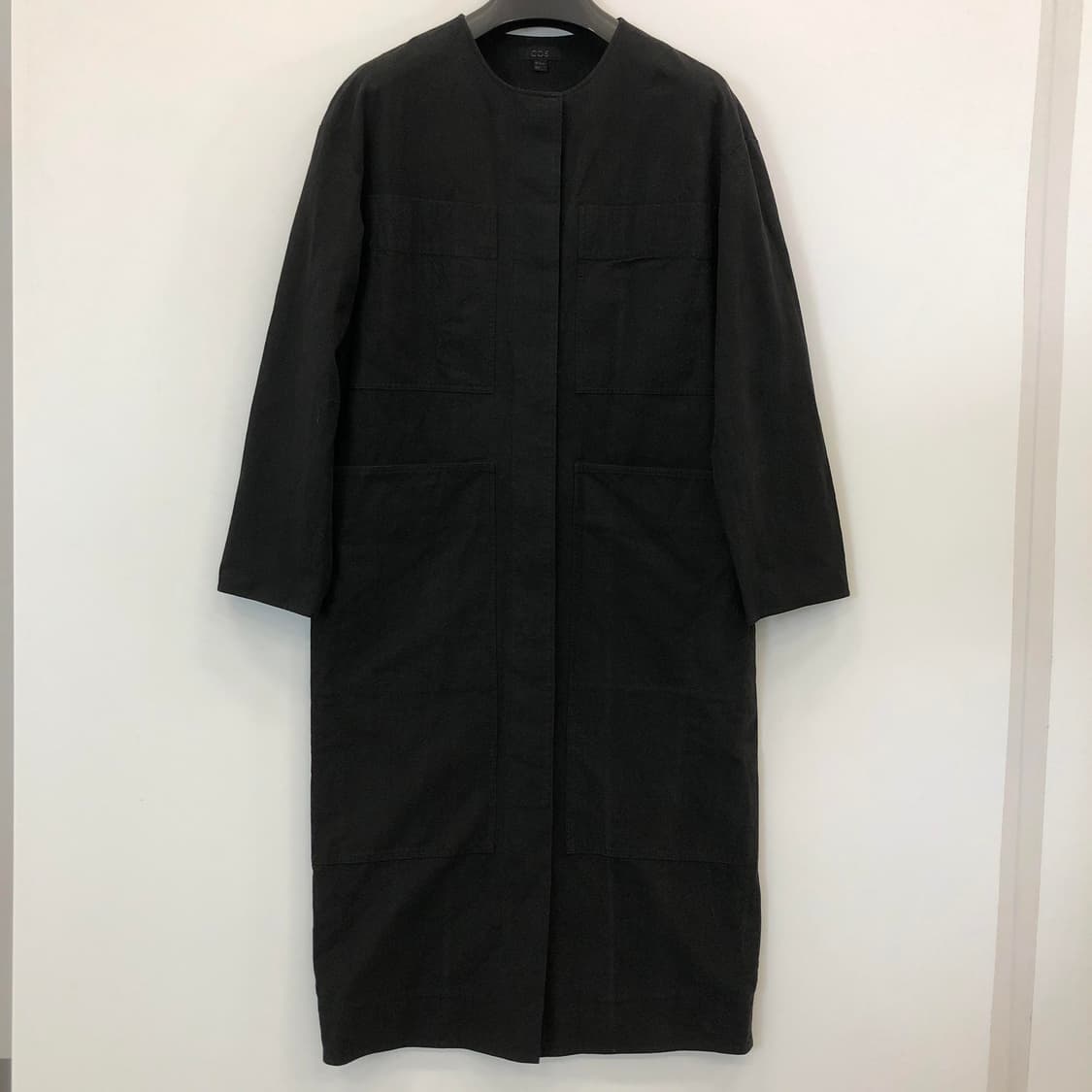 COS 코스 코튼 논카라 가먼트롱자켓 66 상품이미지1