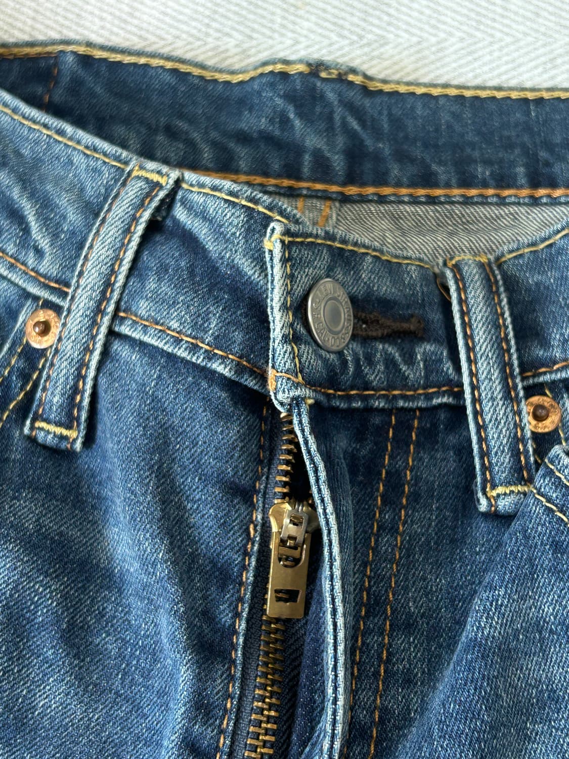 Levis 리바이스 511 중청 슬림 워싱 데님팬츠 28 상품이미지7