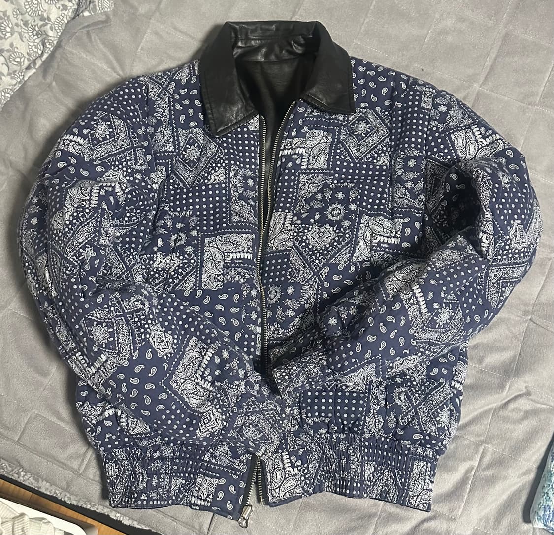 COME 씨오엠이 리버시블 가죽 페이즐리 자켓 팝니다 상품이미지2