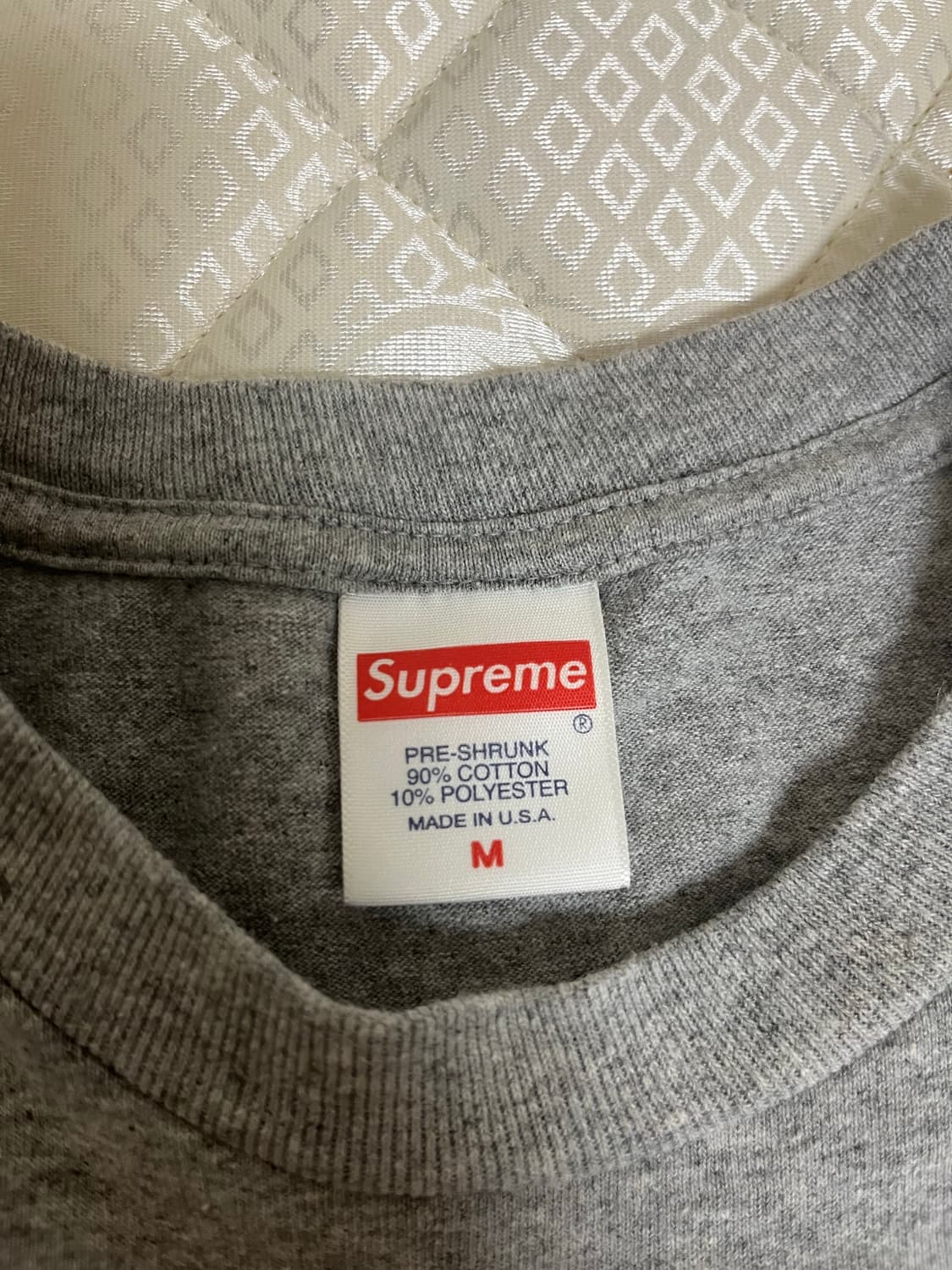 슈프림 레코드 티셔츠 (m) 헤더그레이 상품이미지5