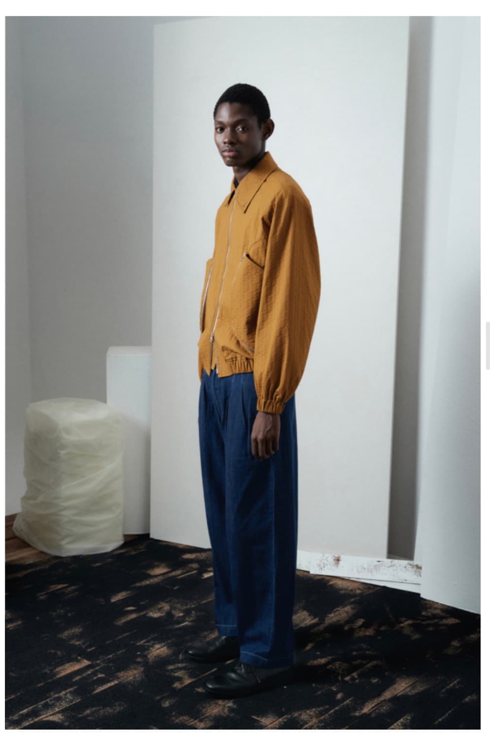 이얼즈어고 블루종 자켓 (s사이즈) 상품이미지2