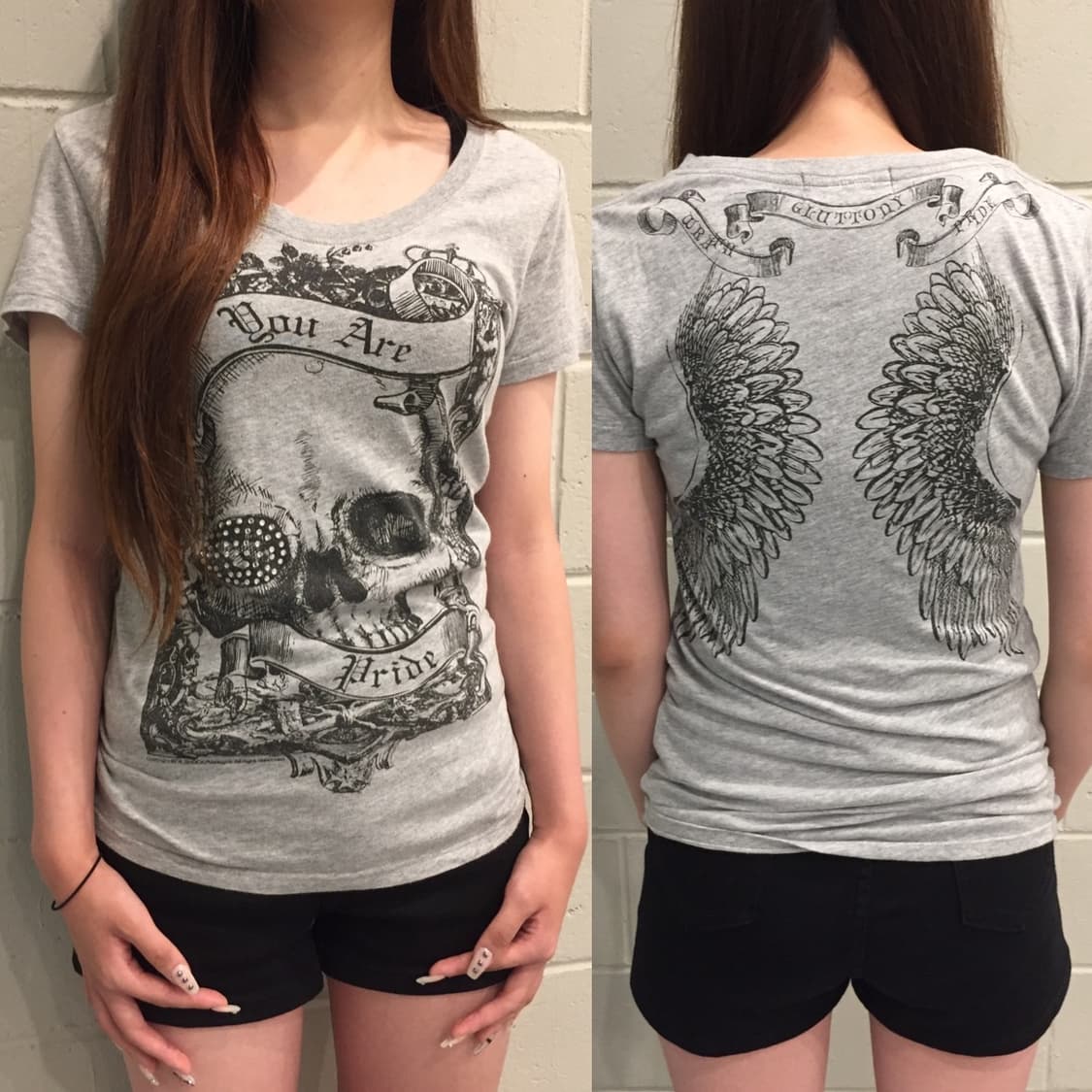 “Sp Ray“ Skull beads short sleeve 상품이미지1